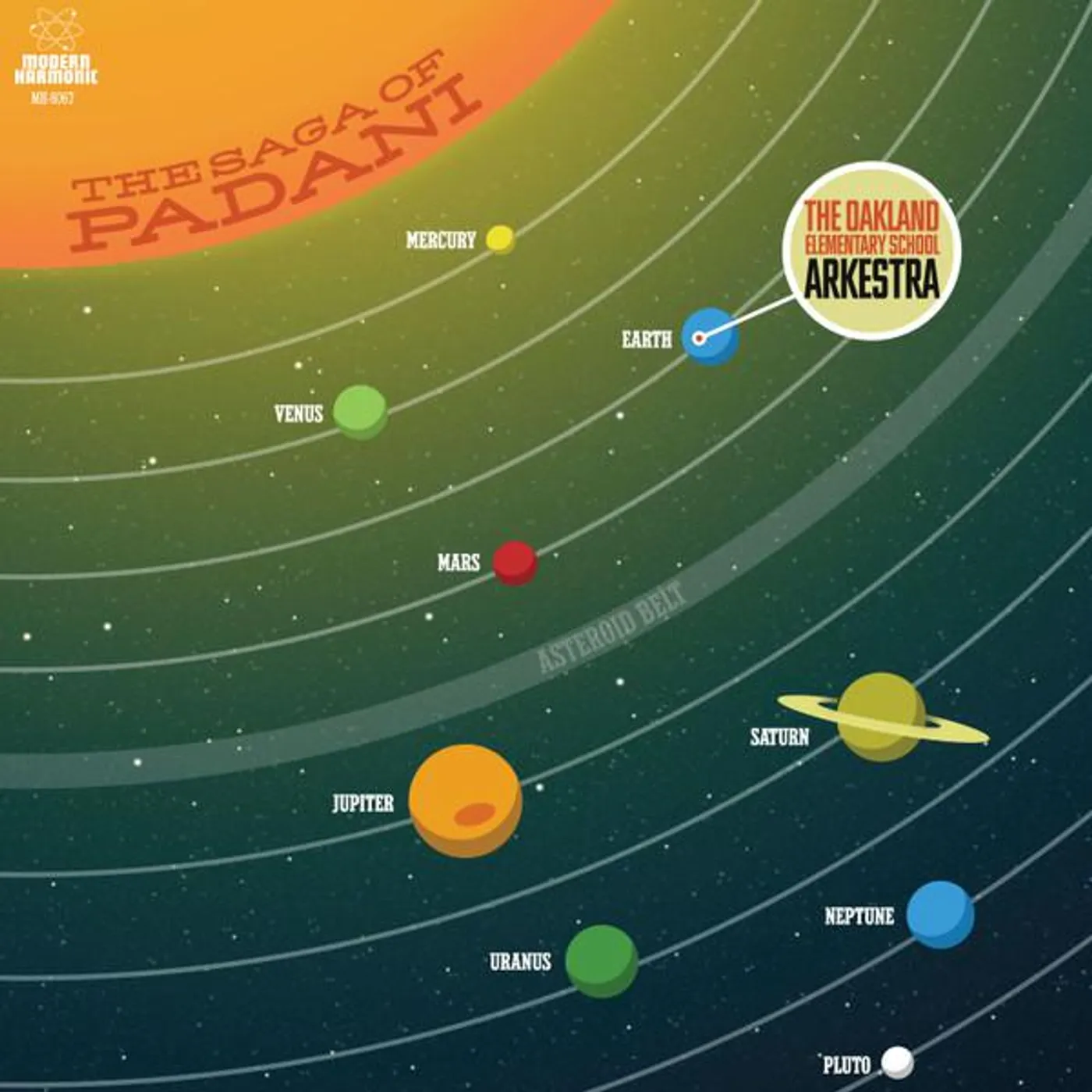 Oakland Elementary School Arkestra SAGA OF PADANI (CLEAR WITH SUNRAYS VINYL) Vinyl Record