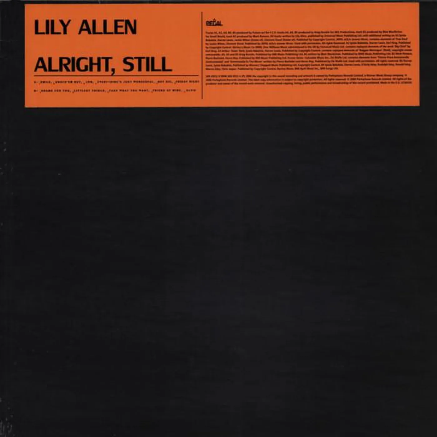 Lily Allen ALRIGHT, STILL Vinyl Record
