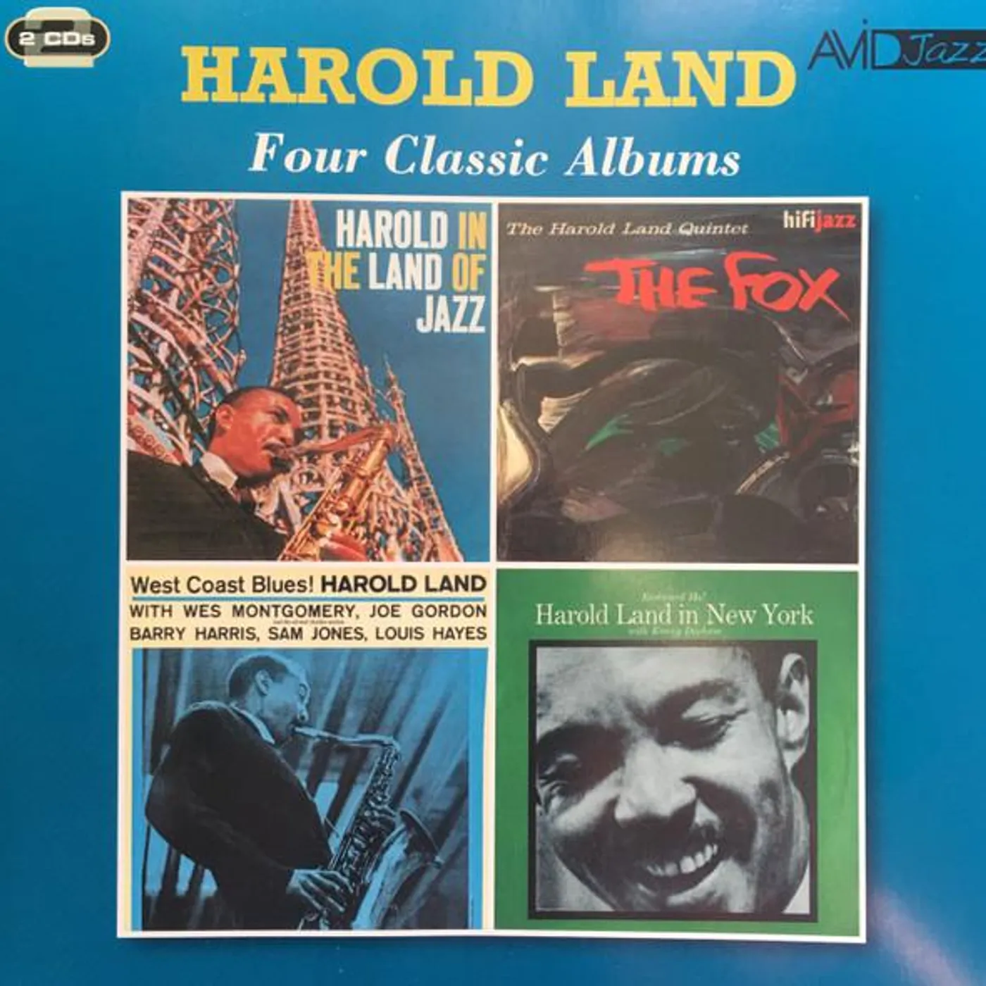 HAROLD IN THE LAND OF JAZZ / FOX / WEST COAST BLUES / EASTWARD HO HAROLD LAND IN NEW YORK CD