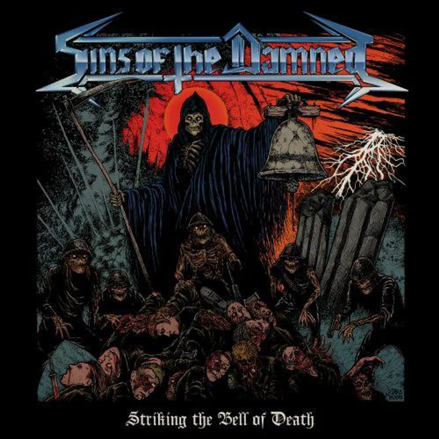 Sins of the Damned Striking the Bell of Death Vinyl Record
