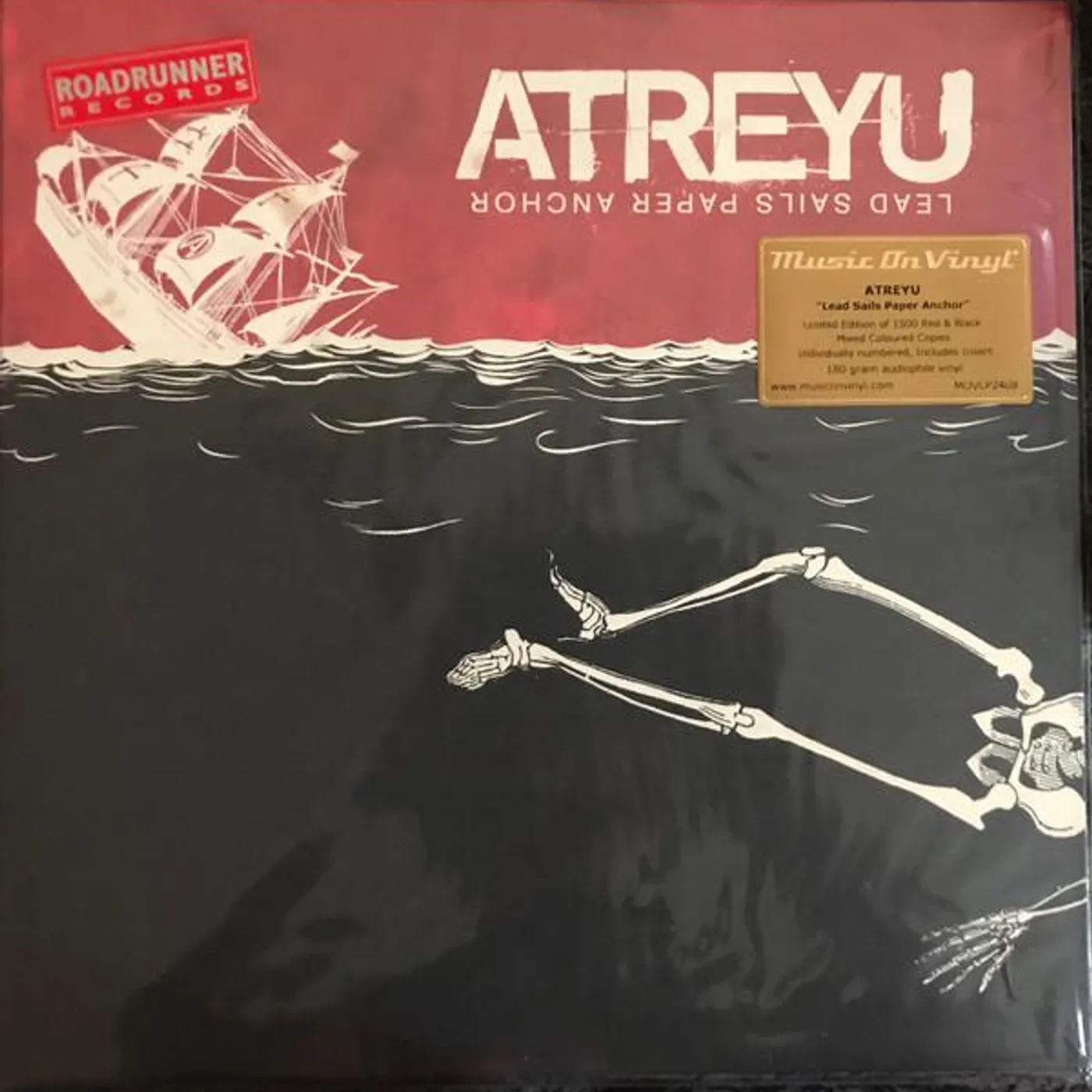 Atreyu LEAD SAILS PAPER ANCHOR (180G/RED & BLACK MIXED VINYL) Vinyl Record