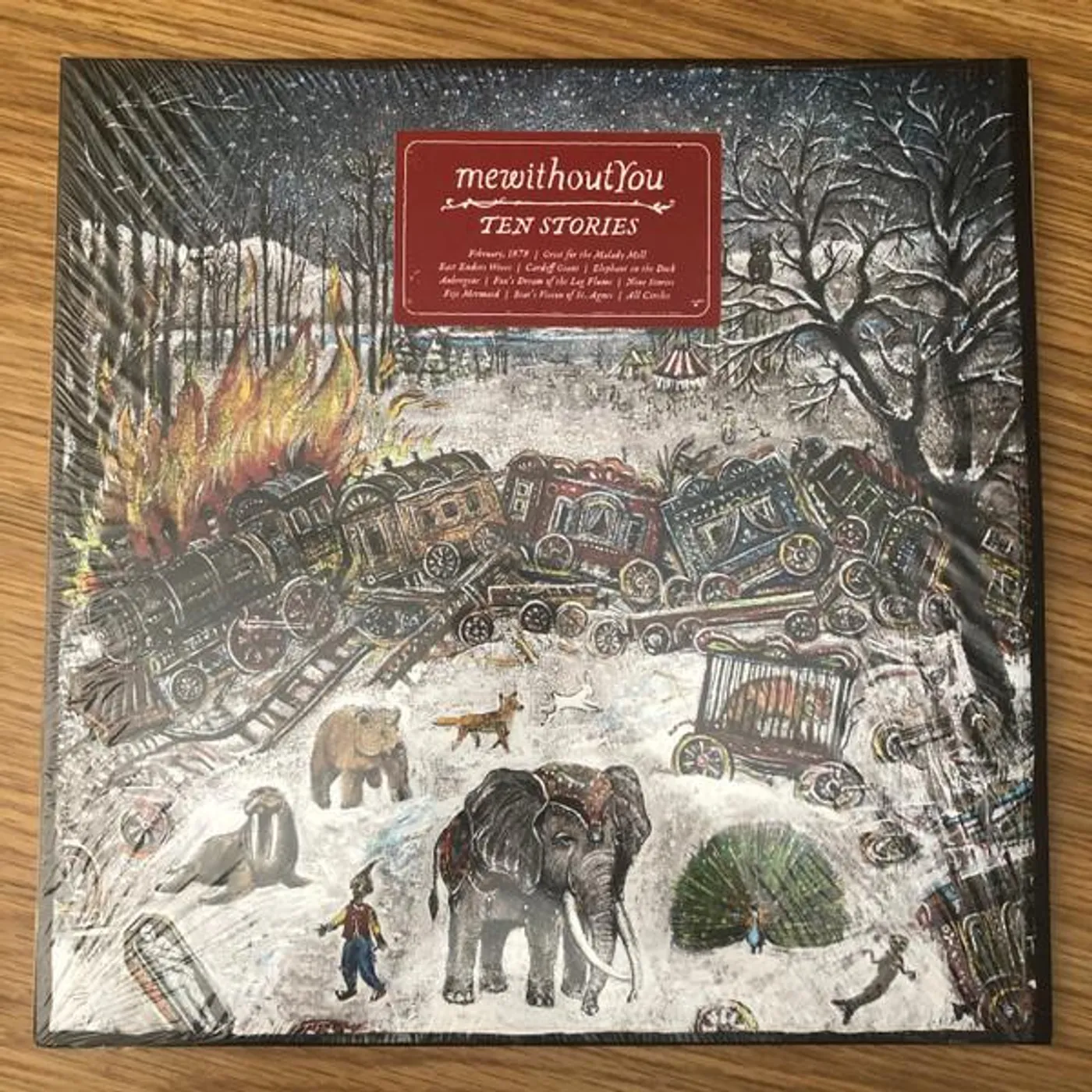 mewithoutYou TEN STORIES (CLEAR PURPLE/SWAMP GREEN VINYL/DL CARD) Vinyl Record