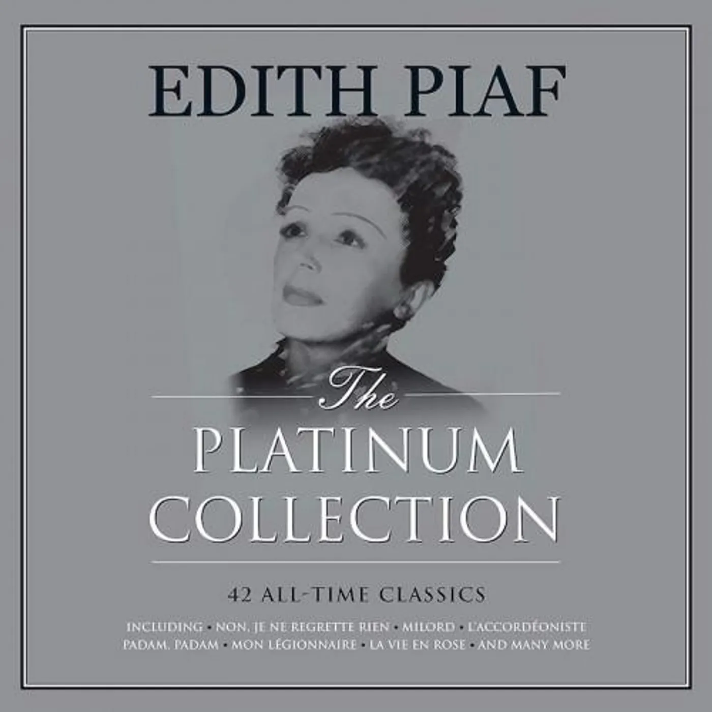 Édith Piaf PLATINUM COLLECTION (WHITE VINYL) Vinyl Record