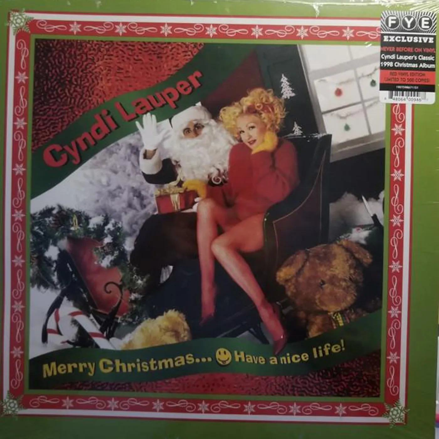 Cyndi Lauper MERRY CHRISTMAS HAVE A NICE LIFE Vinyl Record