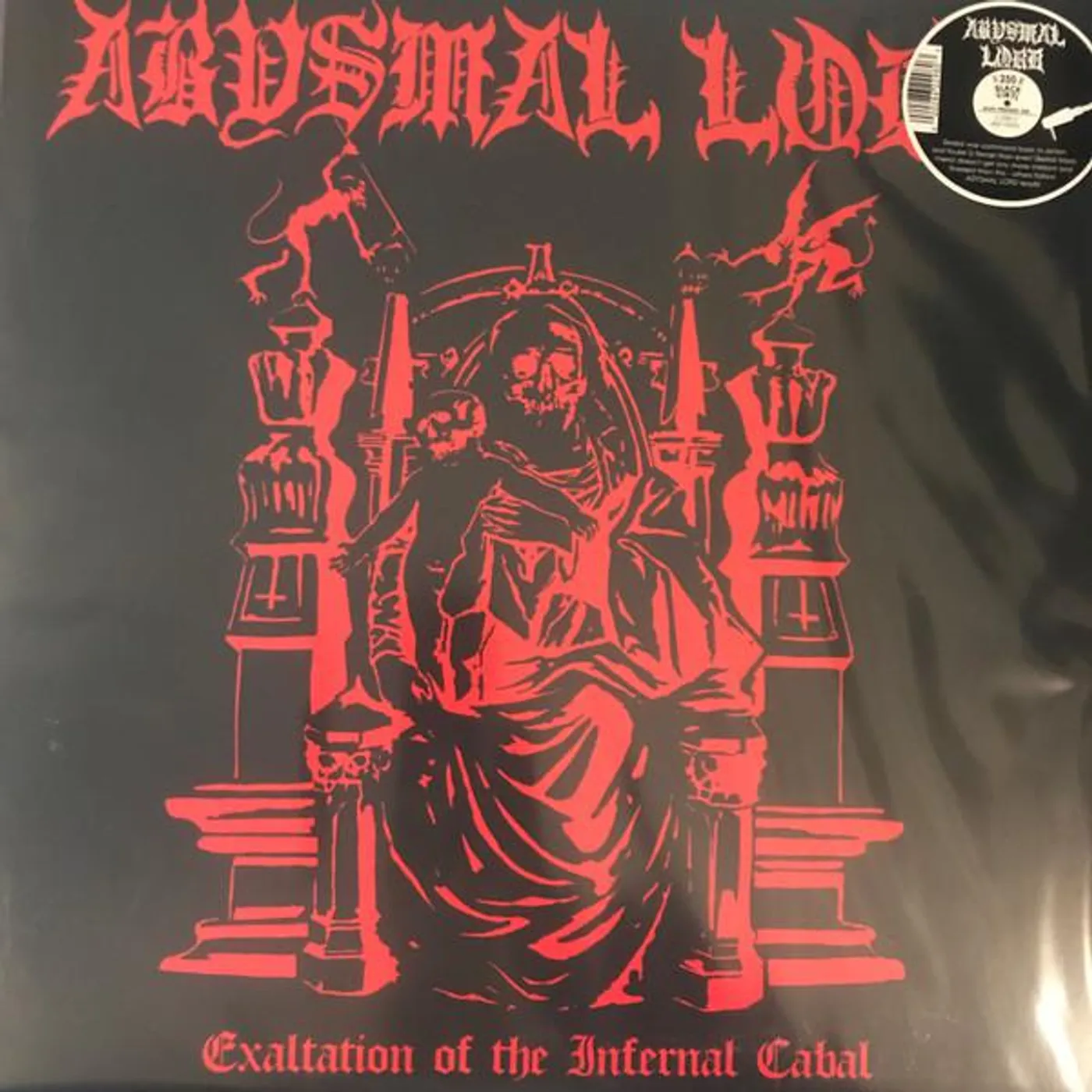 Abysmal Lord Exaltation of the Infernal Cabal Vinyl Record