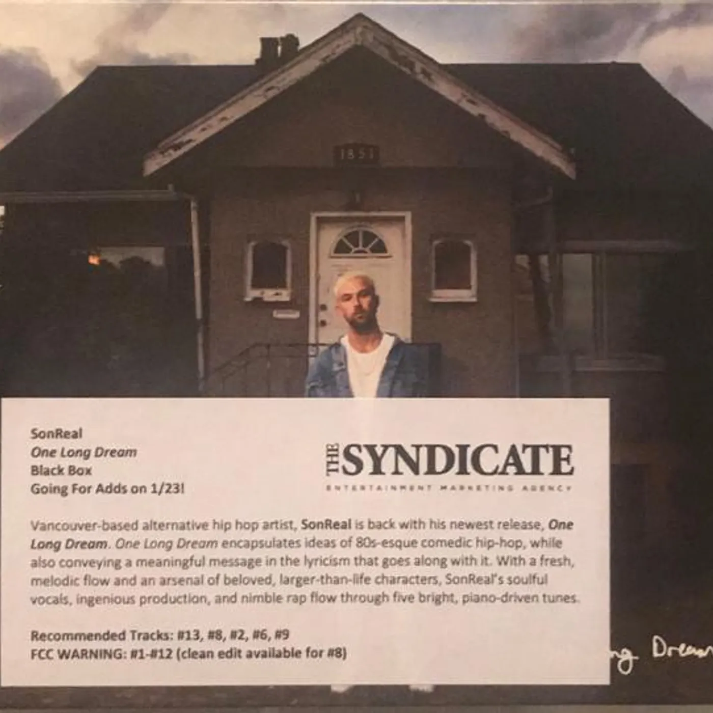 SonReal ONE LONG DREAM CD