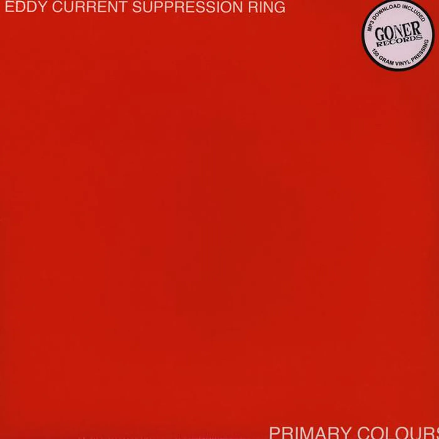 Eddy Current Suppression Ring Primary Colours Vinyl Record