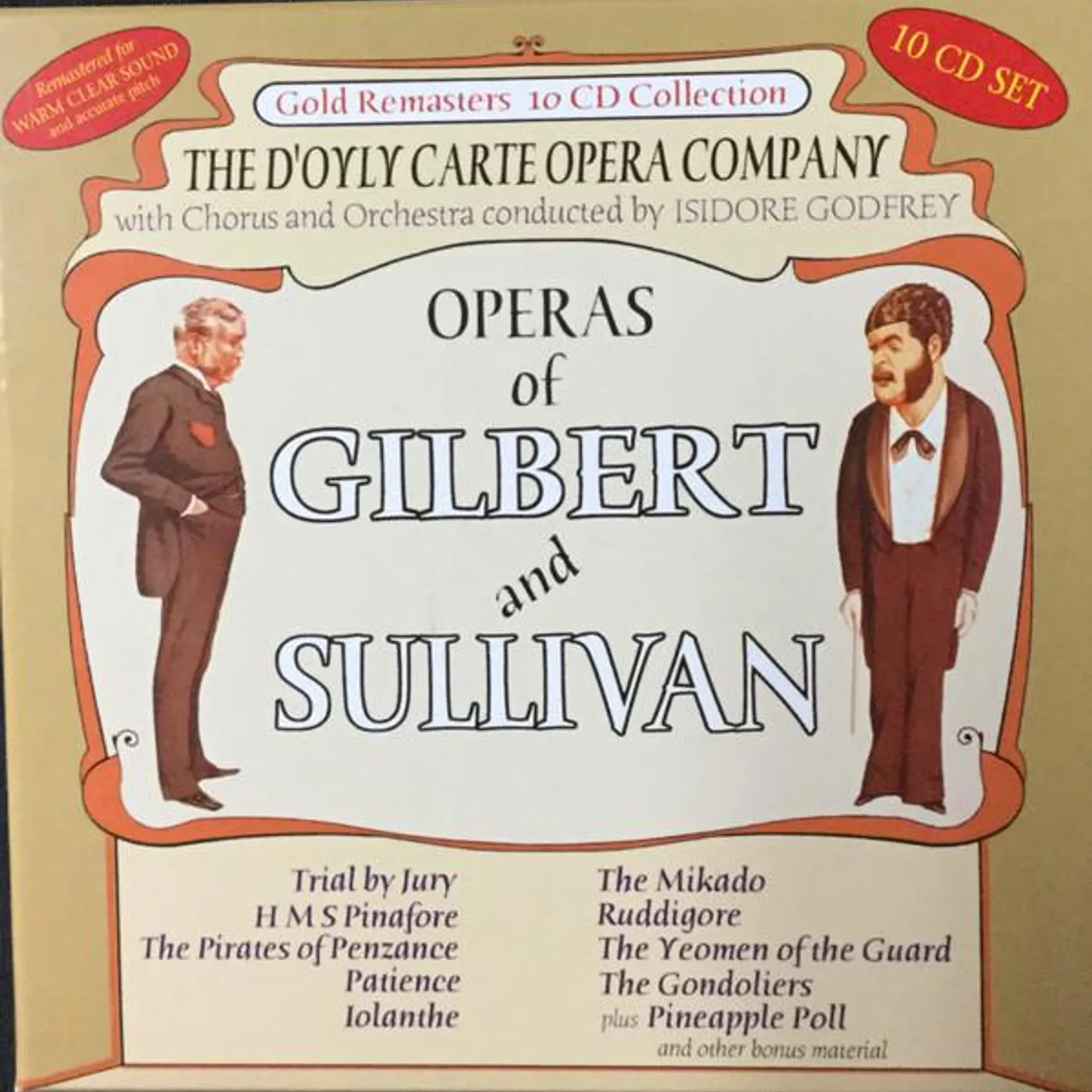 The D'Oyly Carte Opera Company OPERAS OF GILBERT & SULLIVAN CD