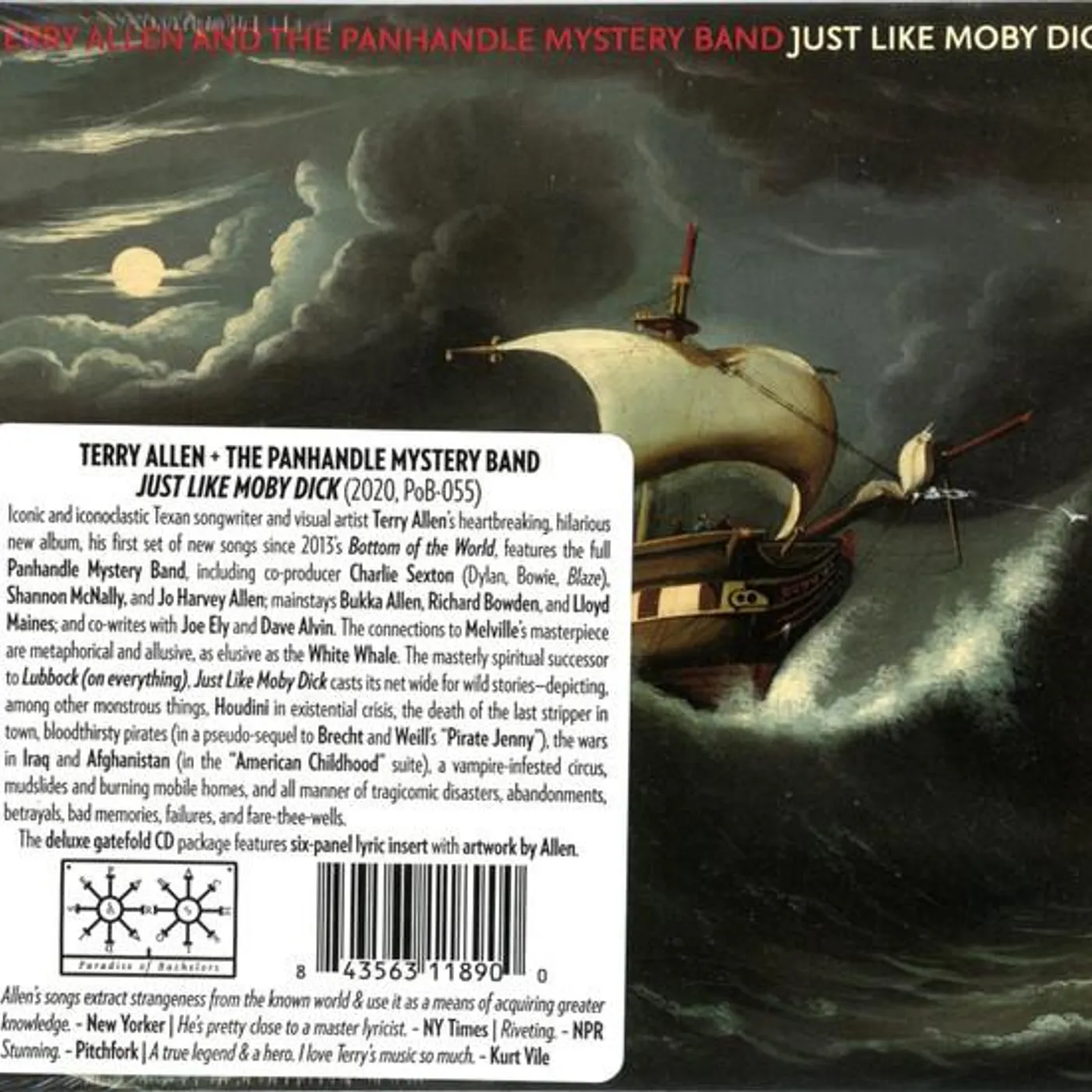 Terry Allen & The Panhandle Mystery Band JUST LIKE MOBY DICK CD