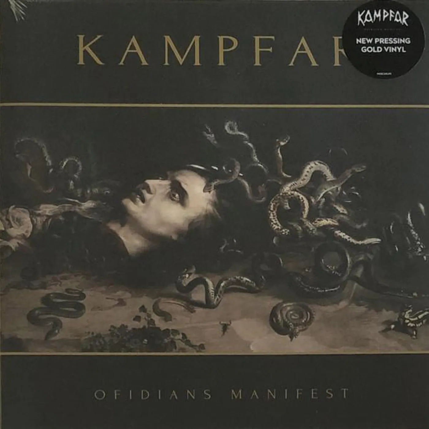 Kampfar OFIDIANS MANIFEST (GOLD VINYL) Vinyl Record