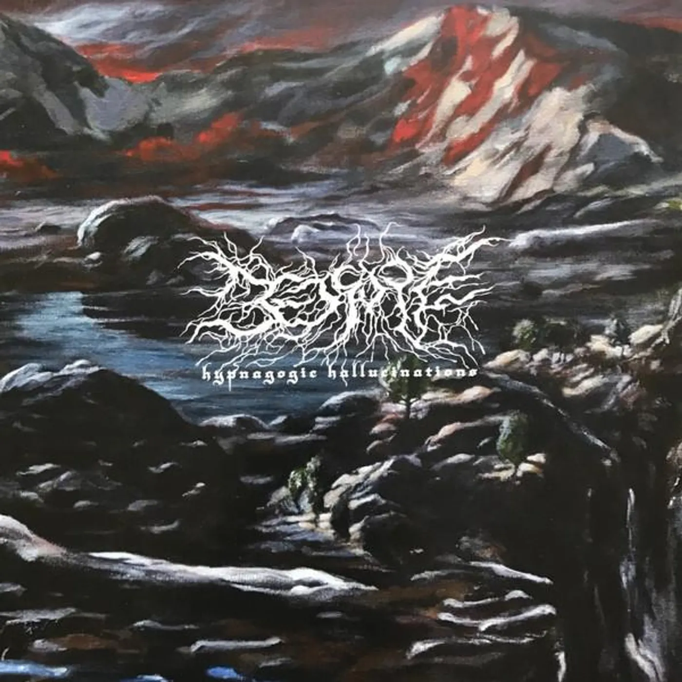 Bedsore HYPNAGOGIC HALLUCINATIONS (SEA BLUE INSIDE ULTRA CLEAR WITH BLOOD RED SPLATTER VINYL) Vinyl Record