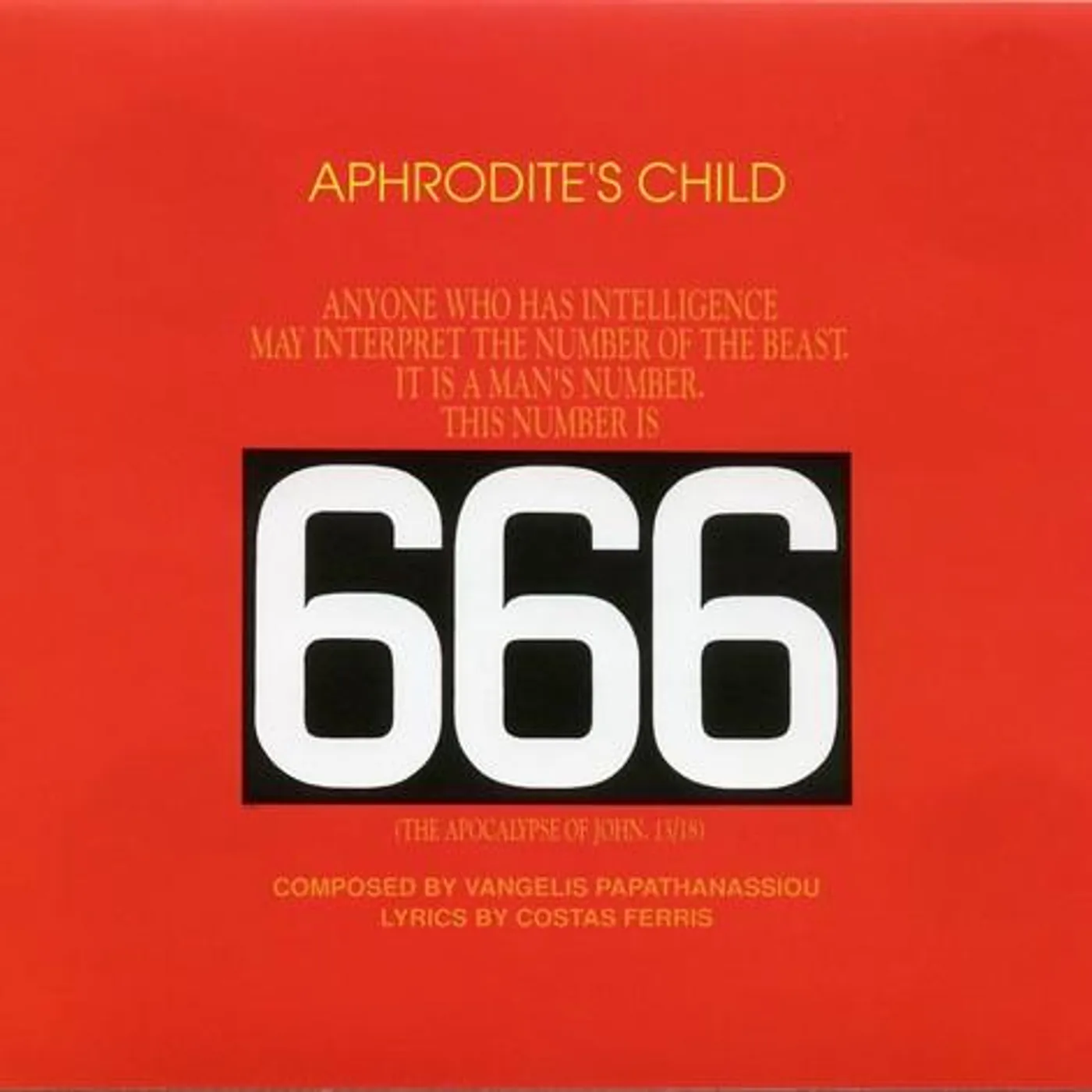 Aphrodite's Child 666 CD