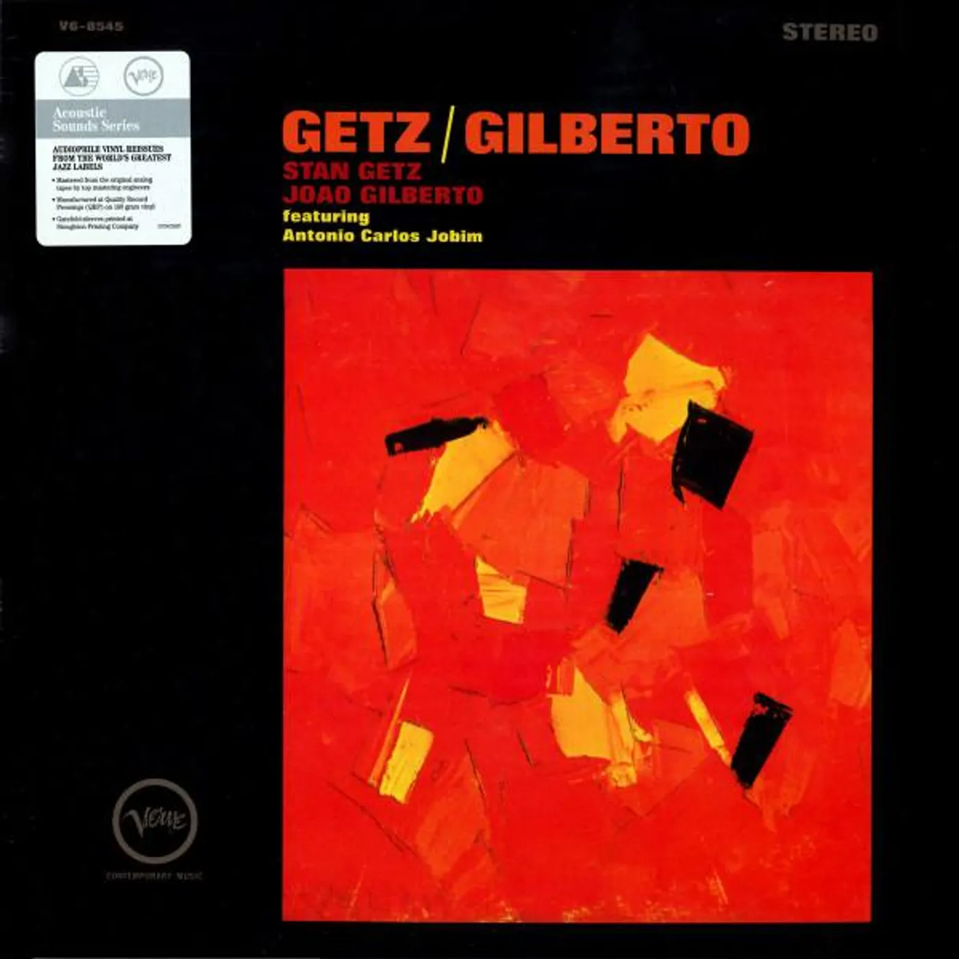 Stan Getz & Joao Gilberto GETZ / GILBERTO Vinyl Record
