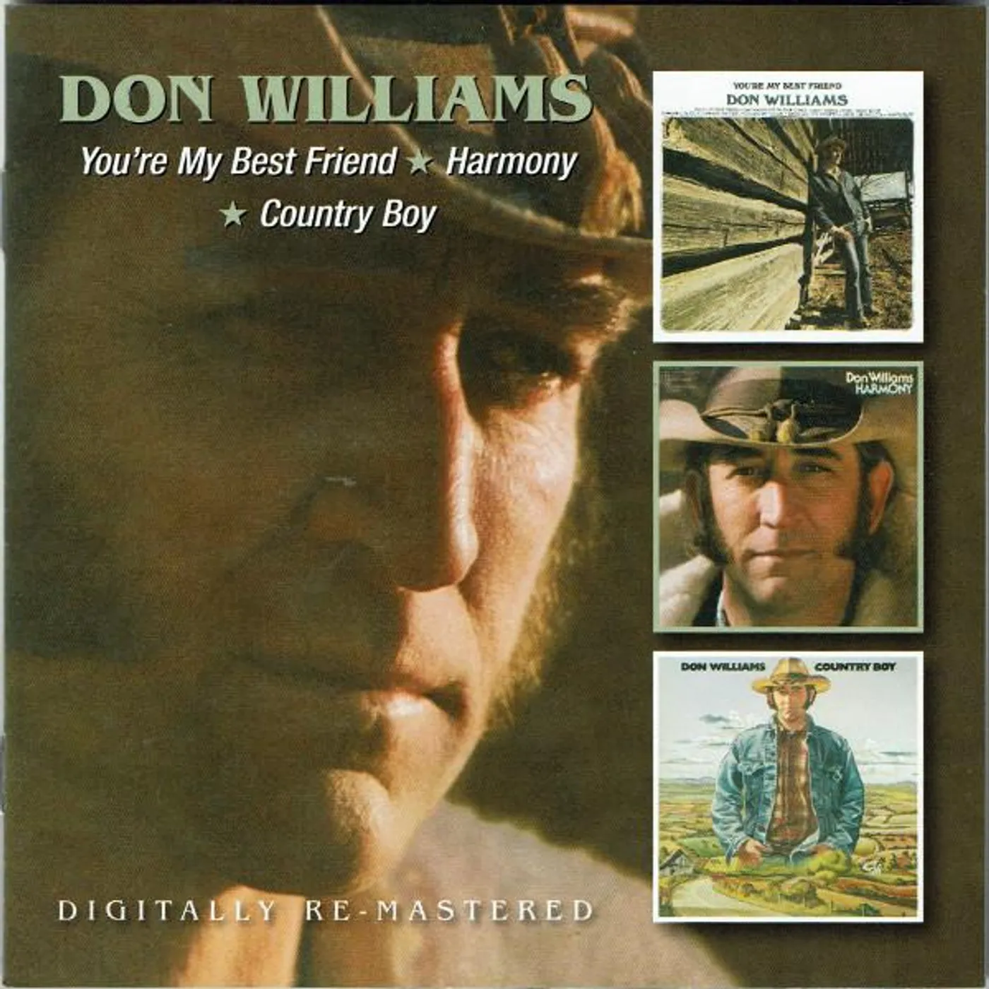 Don Williams YOU'RE MY BEST FRIEND / HARMONY / COUNTRY BOY (REMASTERED) CD