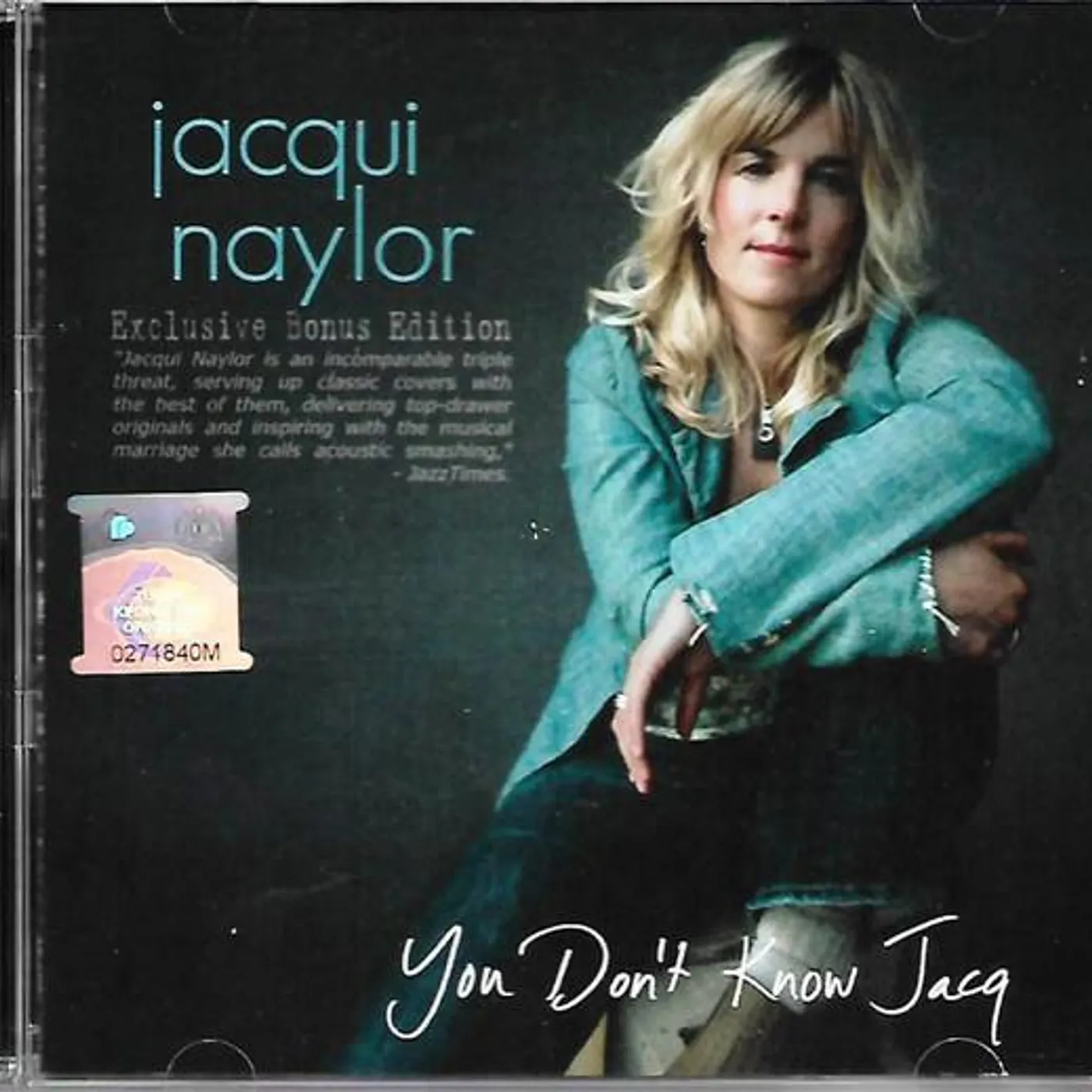 Jacqui Naylor YOU DON'T KNOW JACQ CD