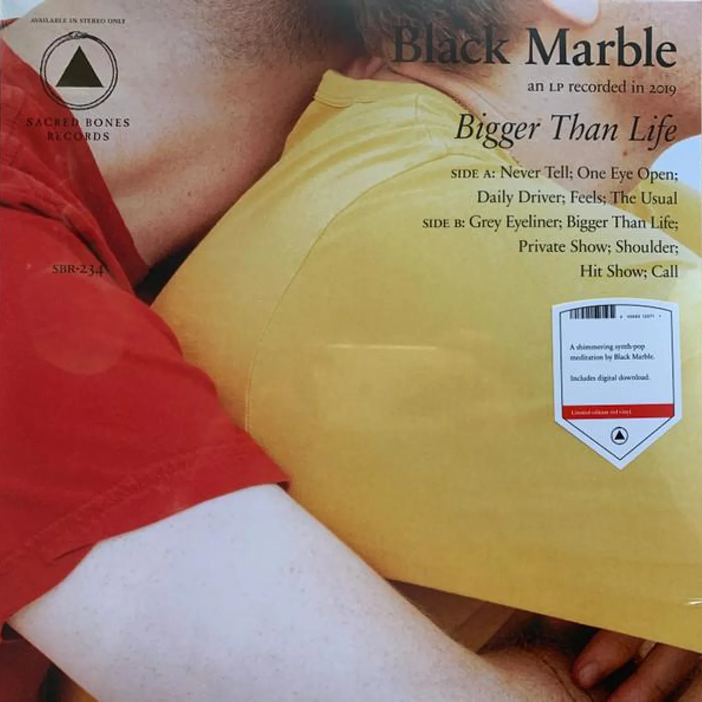 Black Marble Bigger Than Life (Red) Vinyl Record