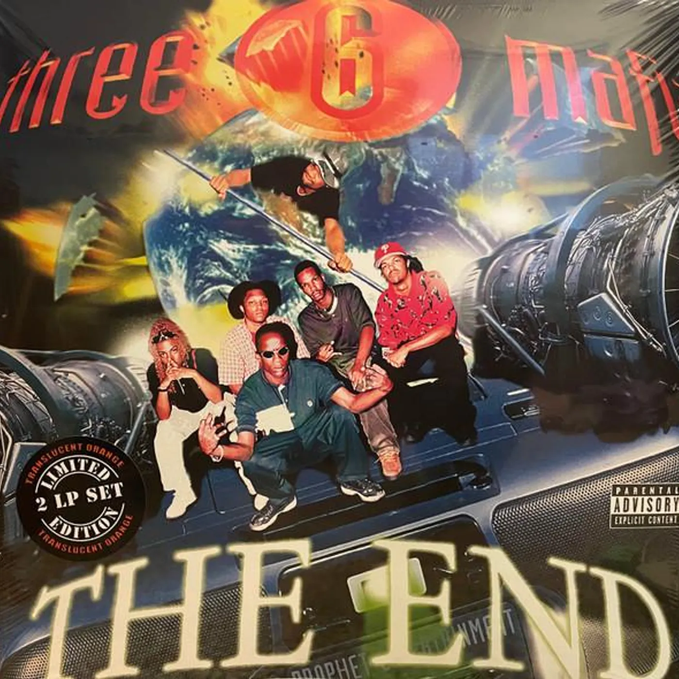 Three 6 Mafia END (2LP/TRANSLUCENT ORANGE VINYL) Vinyl Record