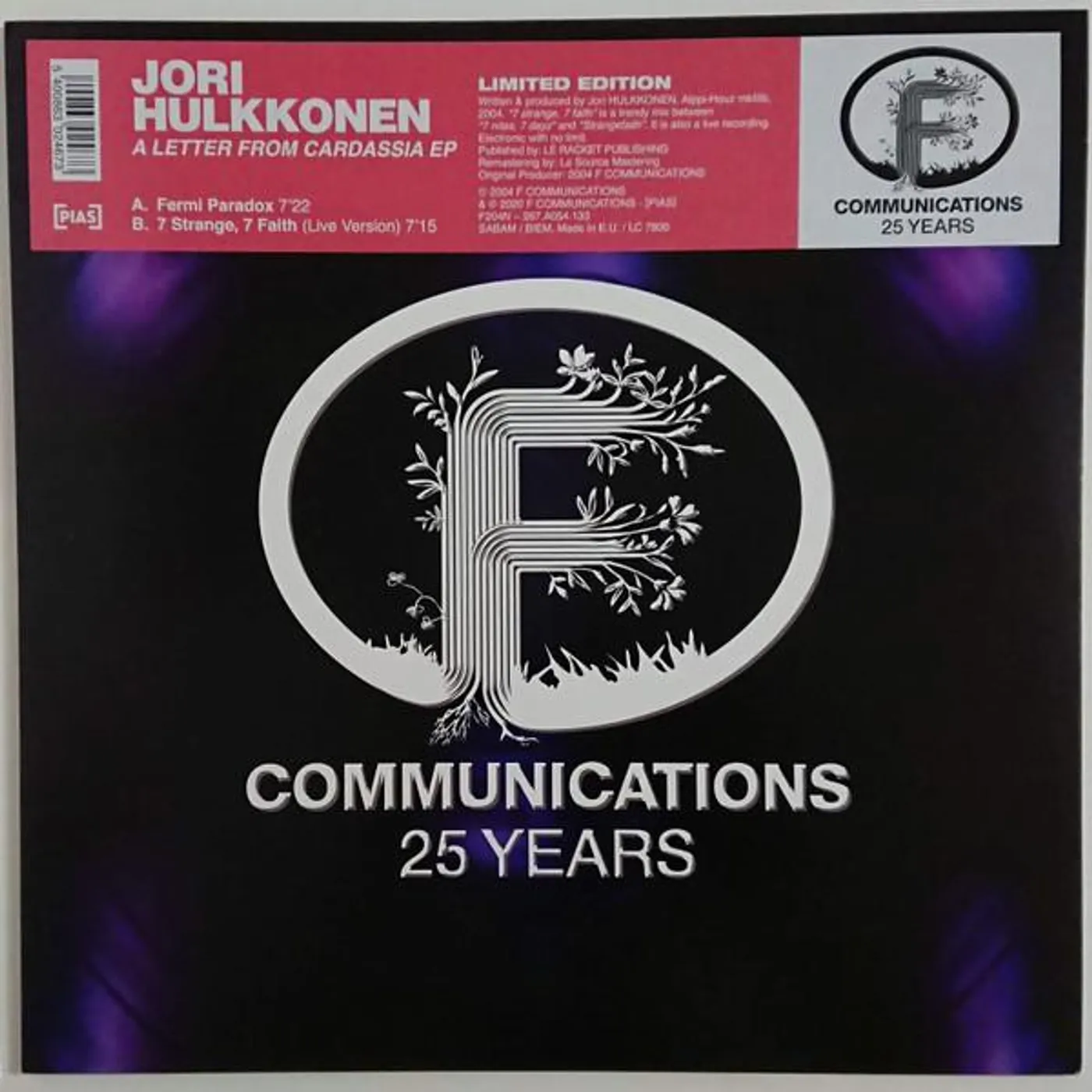 Jori Hulkkonen LETTER FROM CARDASSIA Vinyl Record