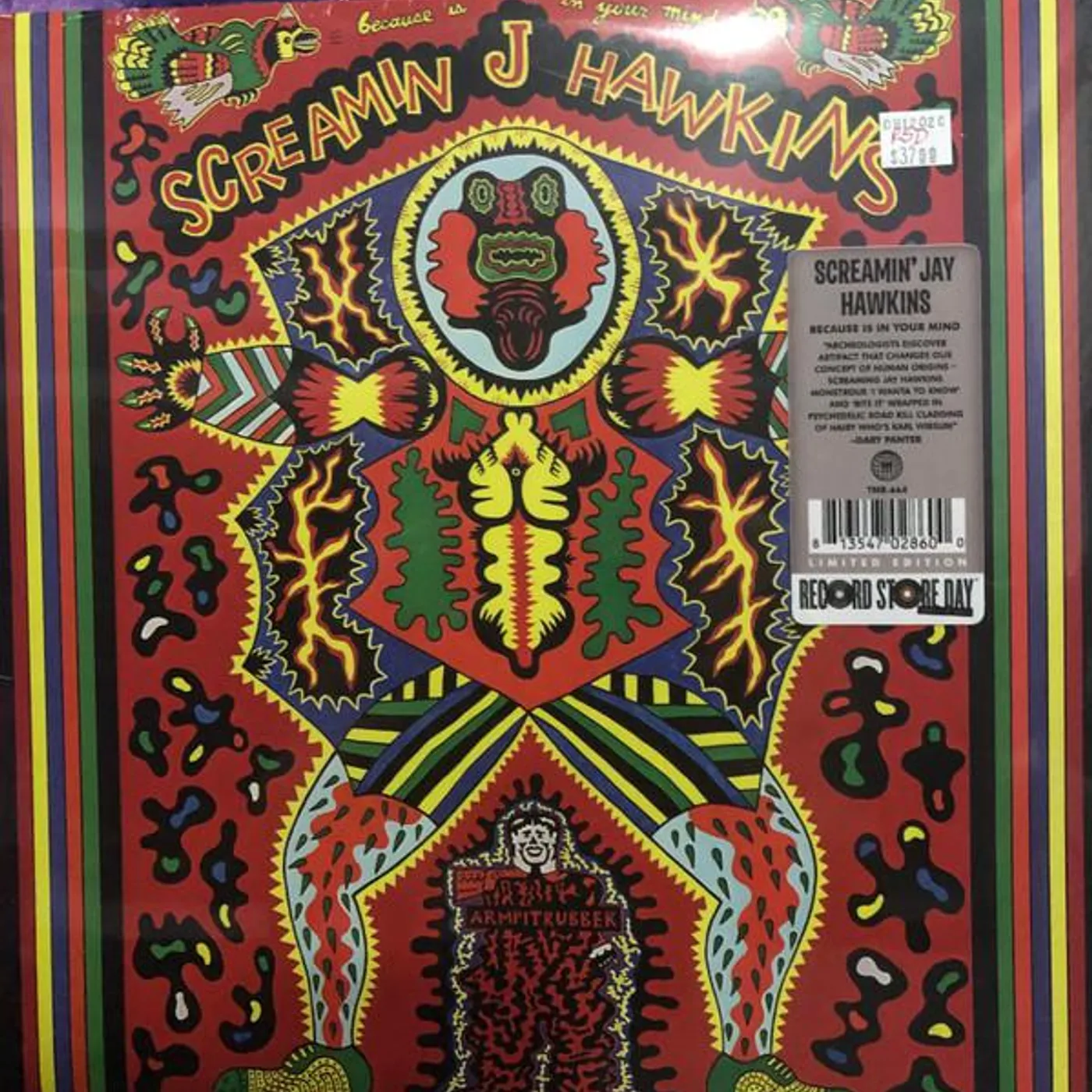 Screamin' Jay Hawkins BECAUSE IS IN YOUR MIND (180G) Vinyl Record