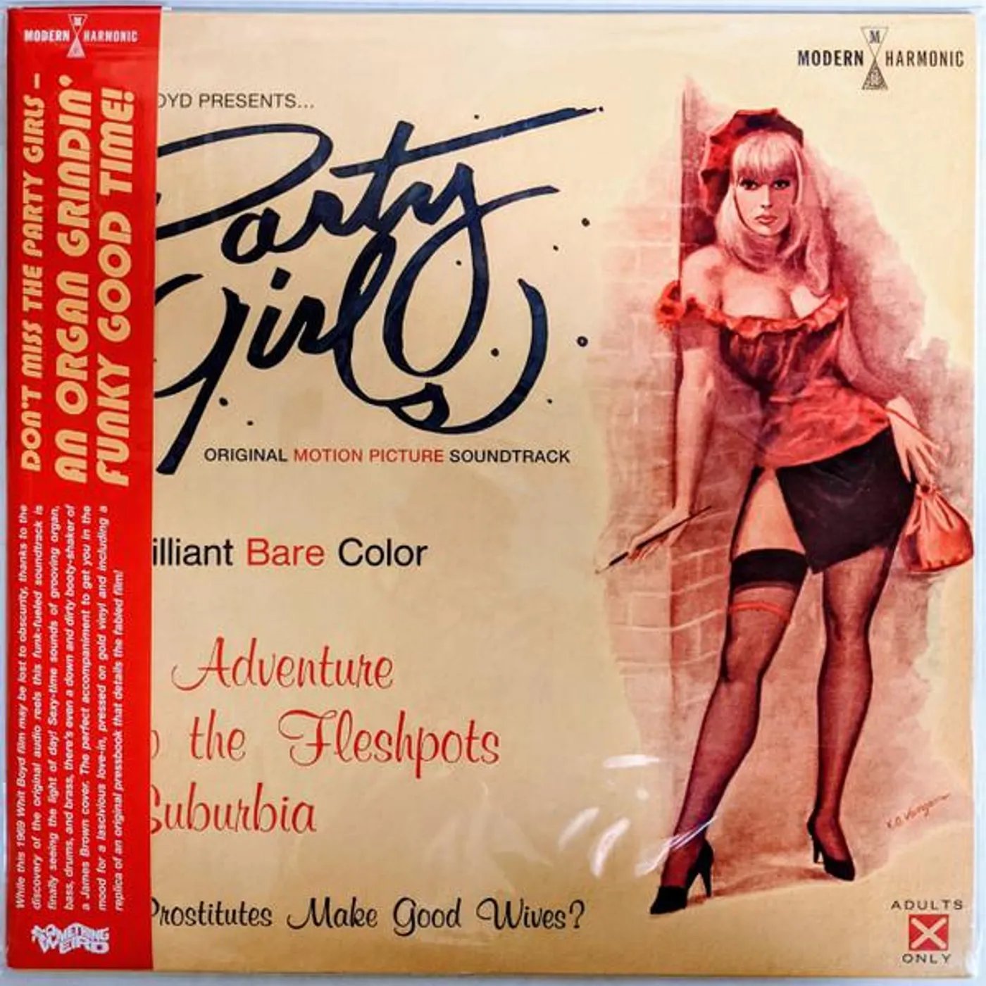 The Whit Boyd Combo PARTY GIRLS Original Soundtrack (GOLD VINYL/PRESSBOOK REPLICA INSERT) Vinyl Record