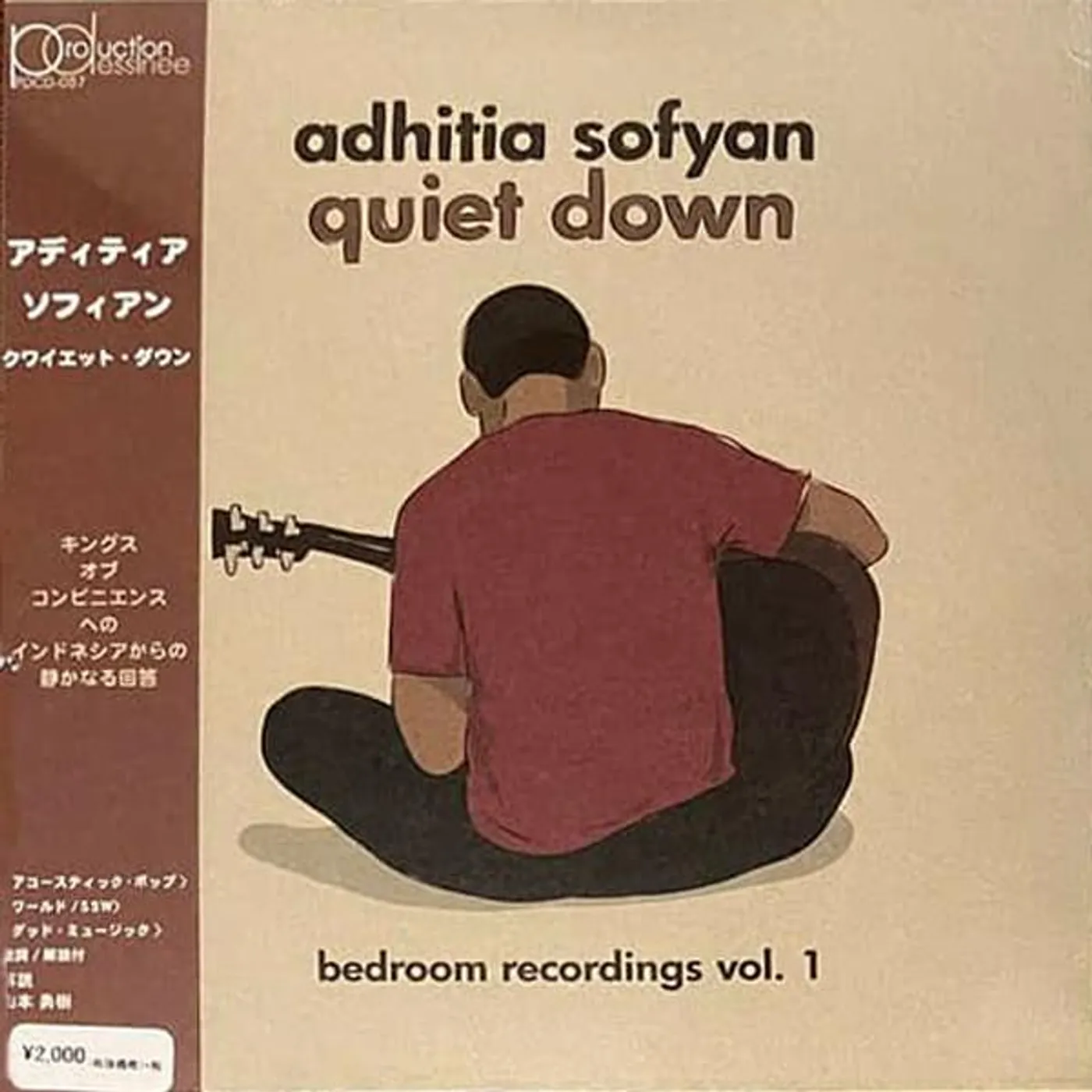 Adhitia Sofyan QUIET DOWN(BEDROOM RECORDINGS CD
