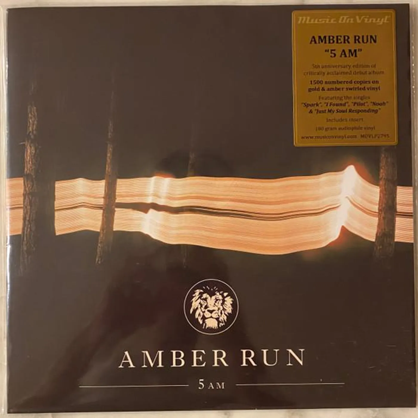 Amber Run 5AM (GOLD & AMBER SWIRLED) Vinyl Record