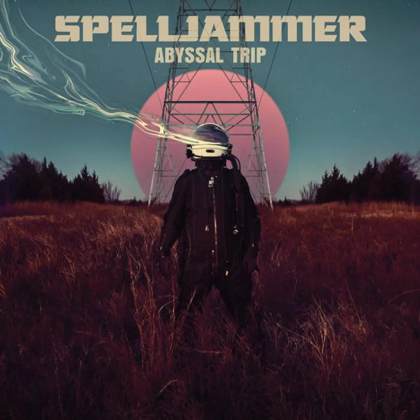 Spelljammer Abyssal Trip (Light Blue with White and Dark Teal Splatter) Vinyl Record