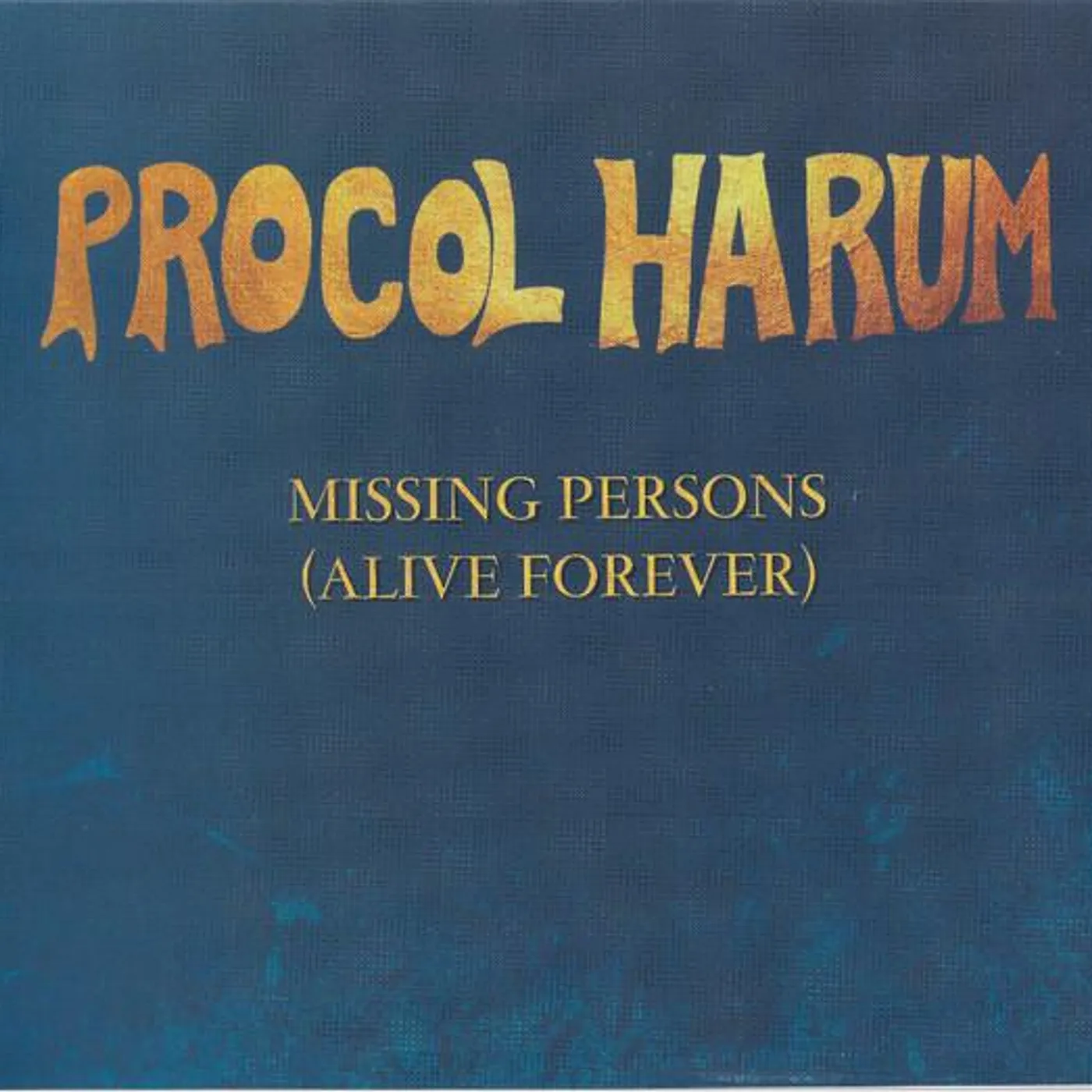 Procol Harum MISSING PERSONS (ALIVE FOREVER) EP CD