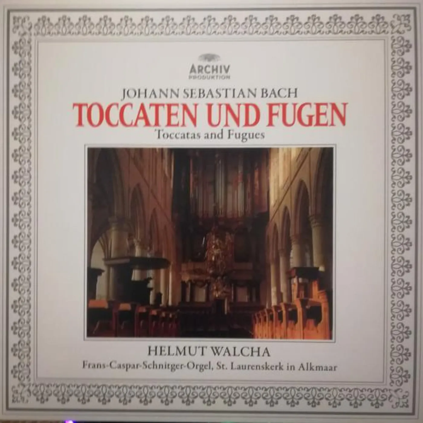 Helmut Walcha J.S. BACH: TOCCATA AND FUGUES Vinyl Record