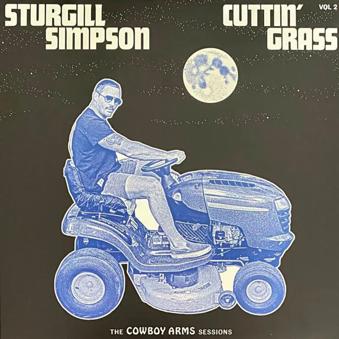 Sturgill Simpson CUTTIN' GRASS - VOL. 2 (COWBOY ARMS SESSIONS) (OPAQUE BLUE W/ WHITE SWIRL VINYL) (I) Vinyl Record