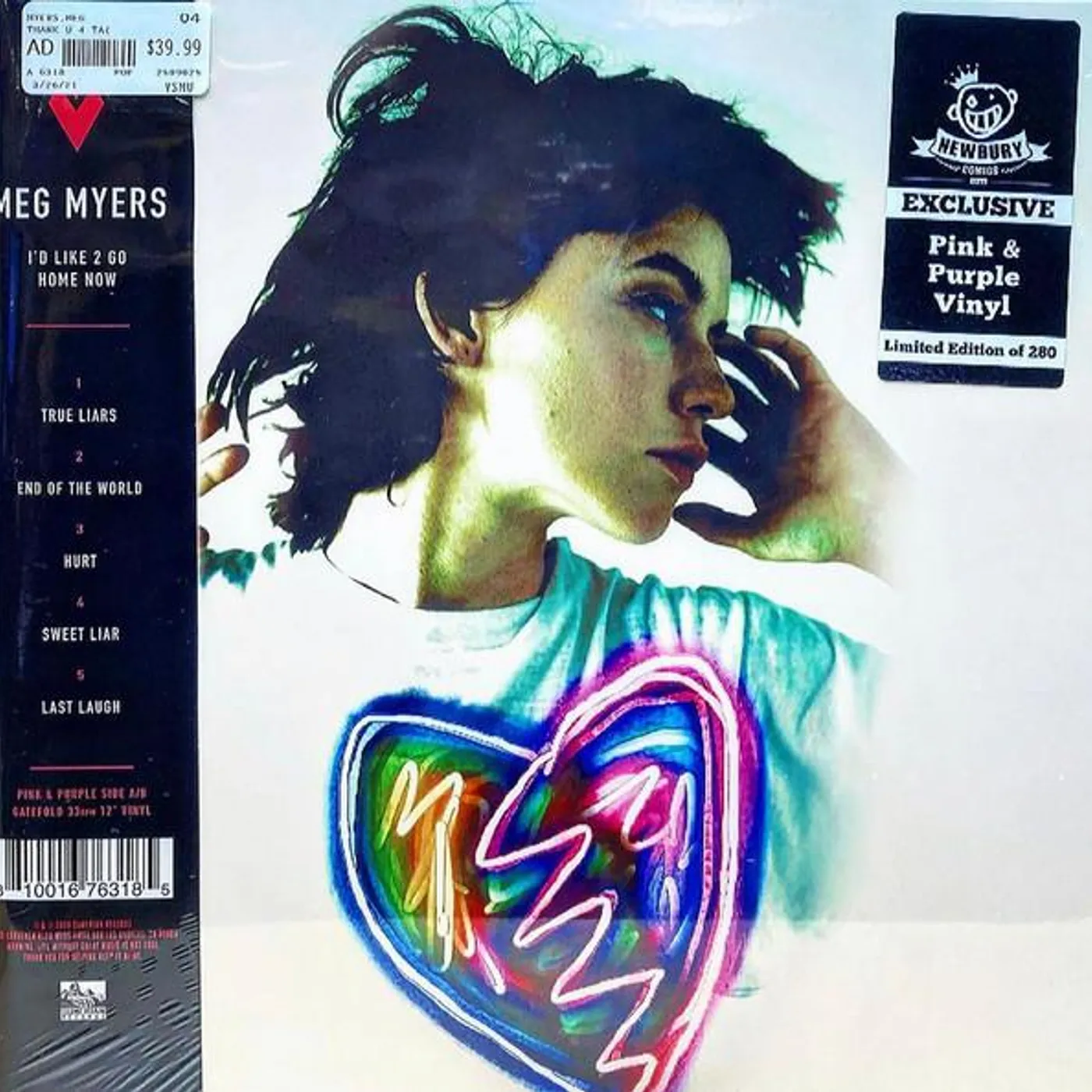 MEG MYERS THANK U 4 TAKING ME 2 THE DISCO, I'D LIKE 2 GO HOM Vinyl Record