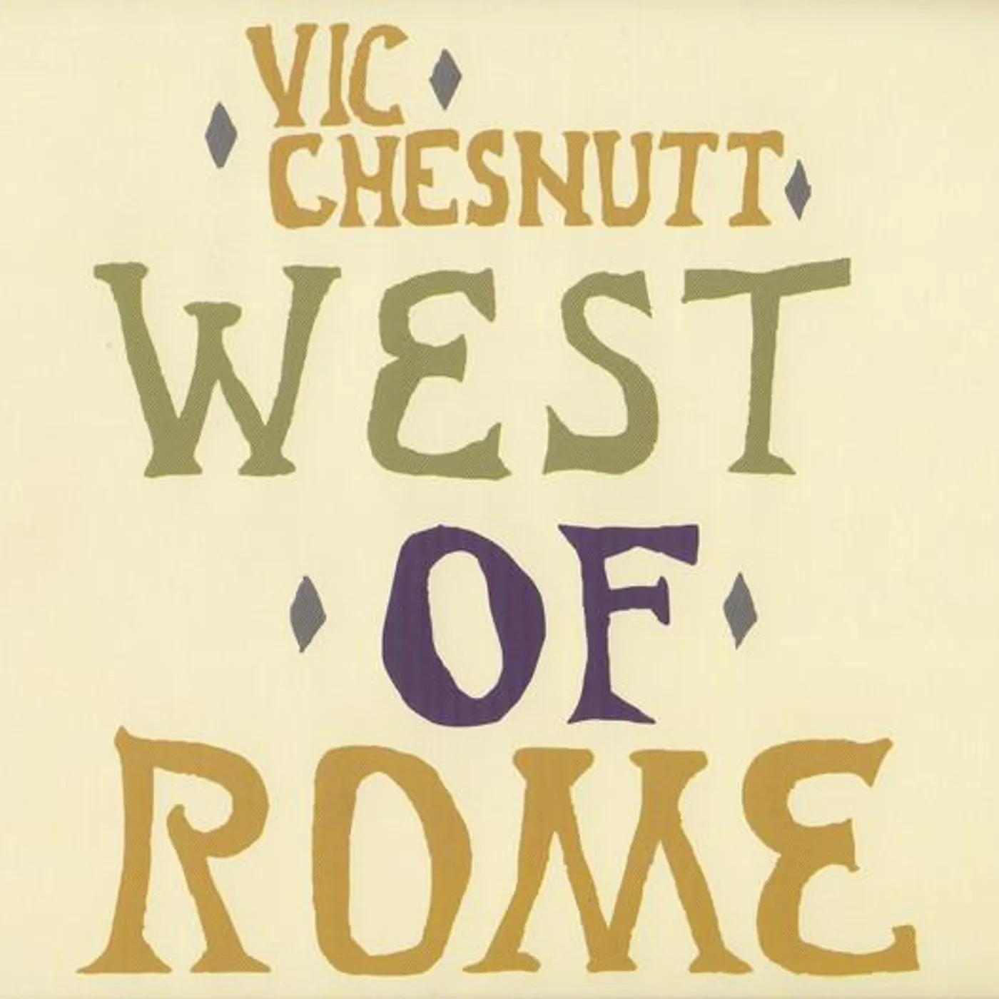 Vic Chesnutt WEST OF ROME CD