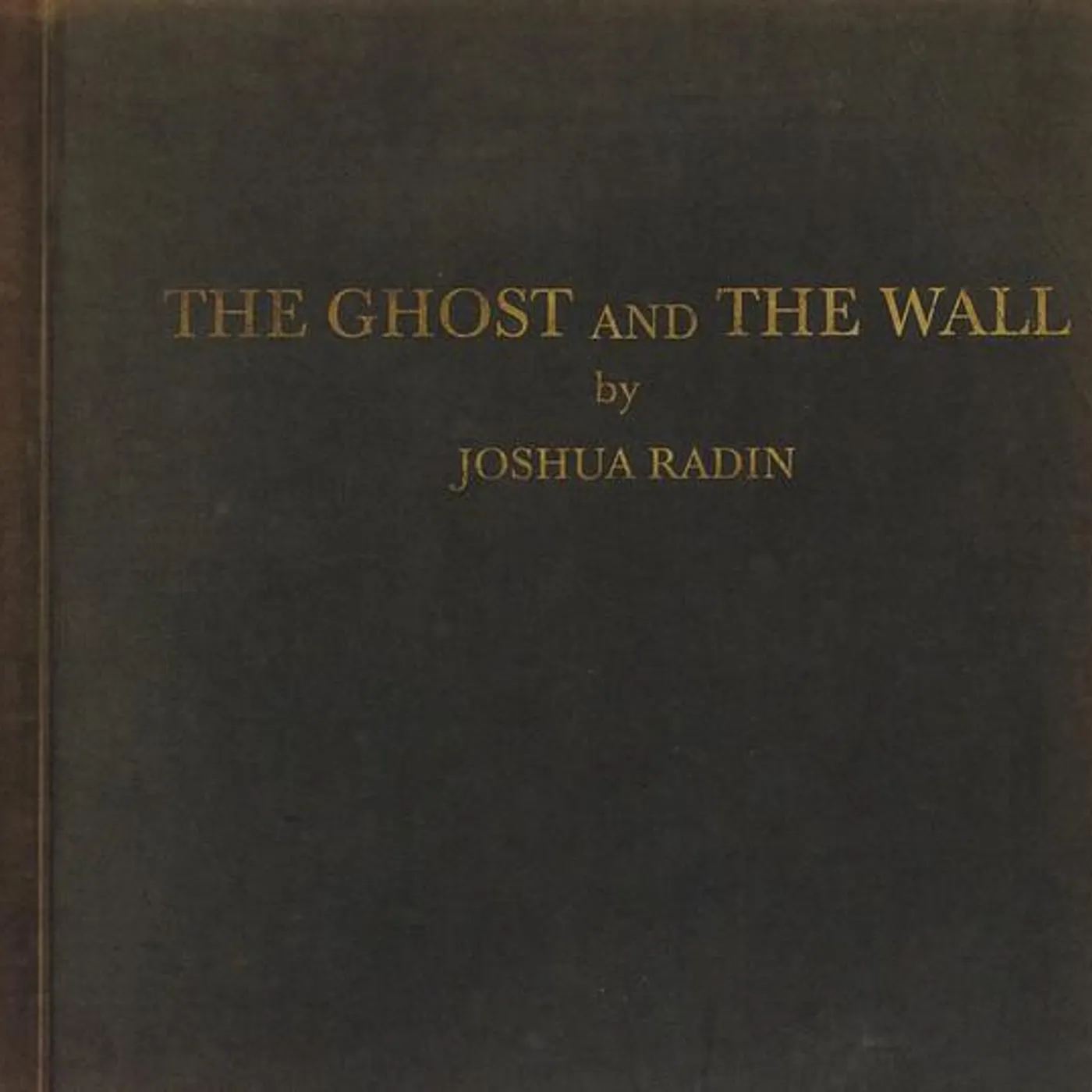 Joshua Radin GHOST & THE WALL CD