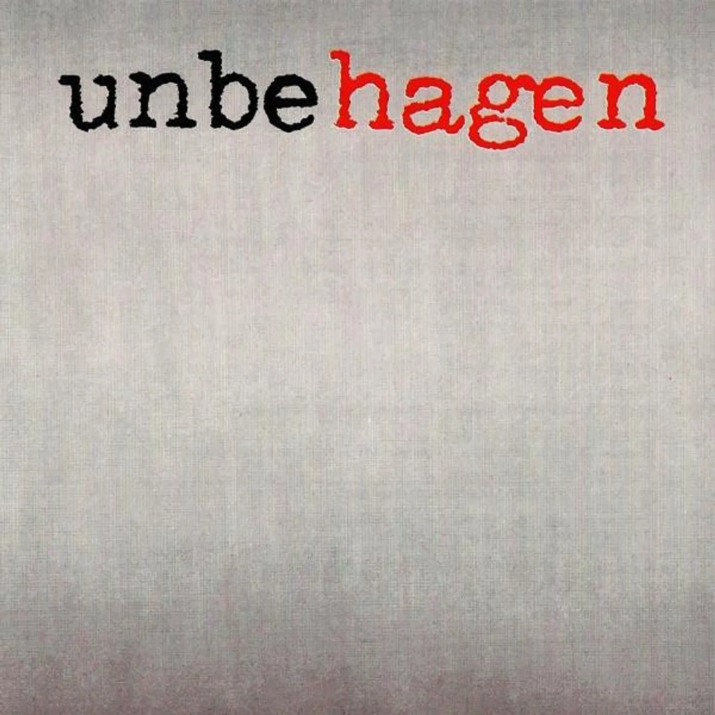 Nina Hagen UNBEHAGEN CD