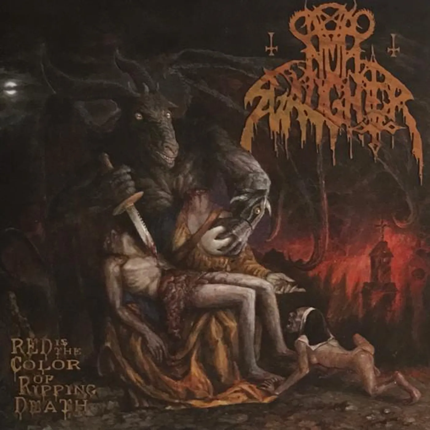 Nunslaughter RED IS THE COLOR OF RIPPING DEATH CD
