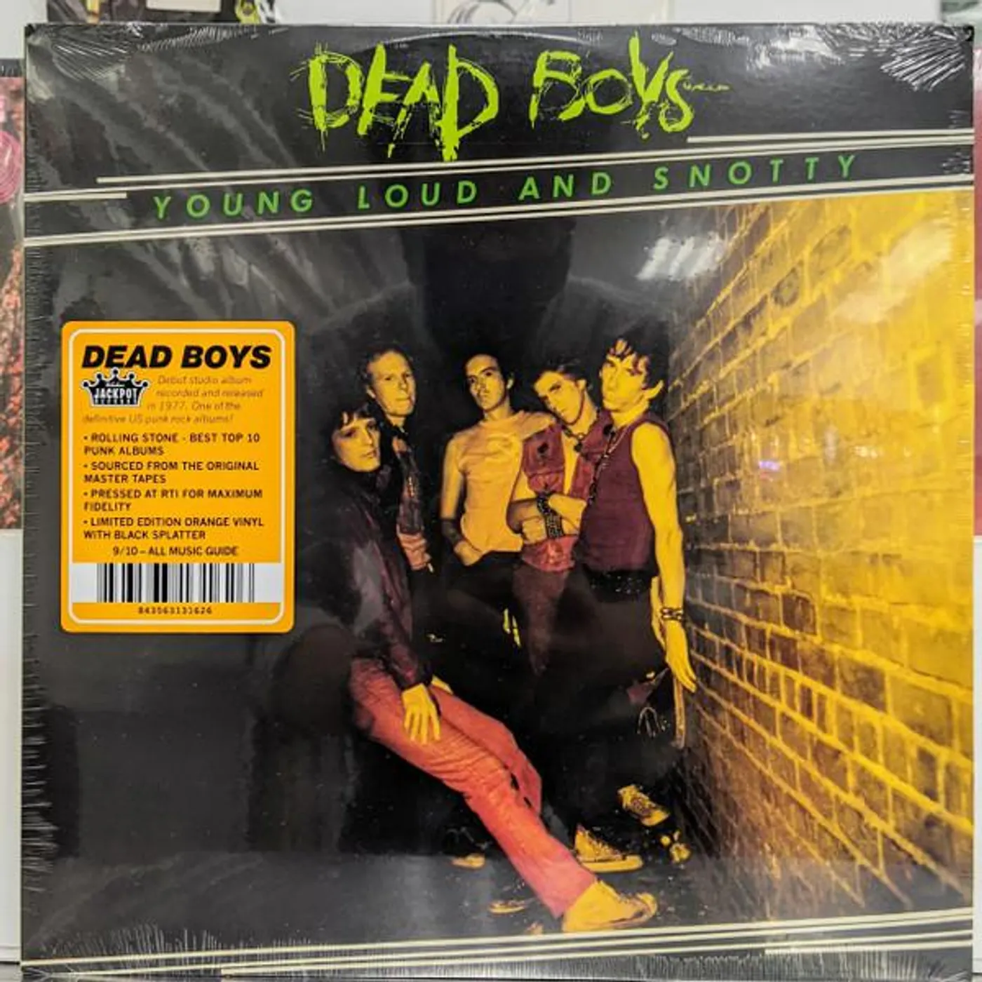 Dead Boys YOUNG, LOUD & SNOTTY (ORANGE & BLACK SPLATTER VINYL) (AMS EXCLUSIVE) Vinyl Record