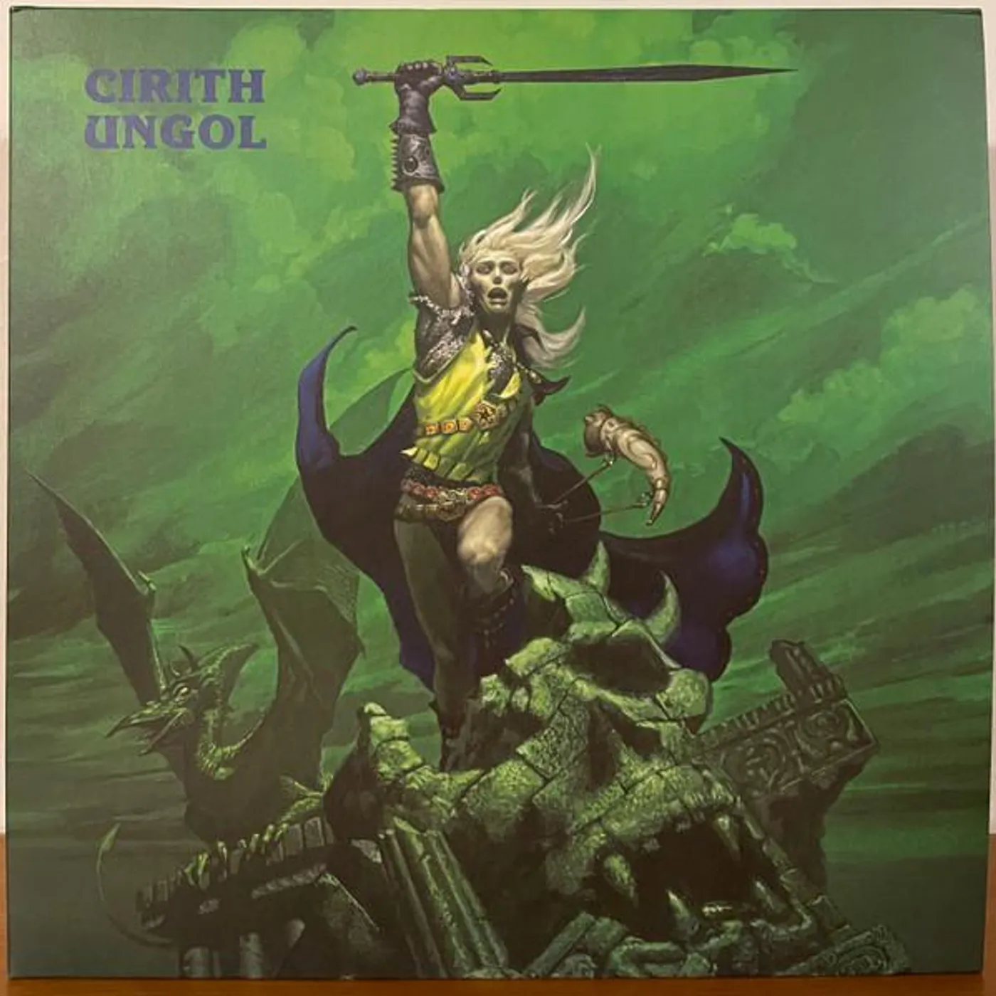 Cirith Ungol FROST & FIRE (40TH ANNIVERSARY EDITION/LEAF GREEN MARBLED VINYL) Vinyl Record