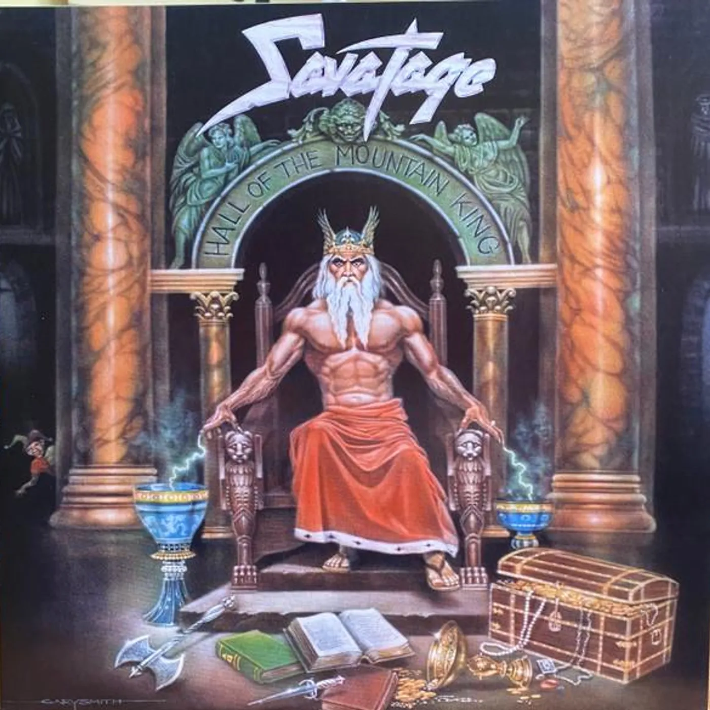 Savatage HALL OF THE MOUNTAIN KING (GOLD VINYL) Vinyl Record