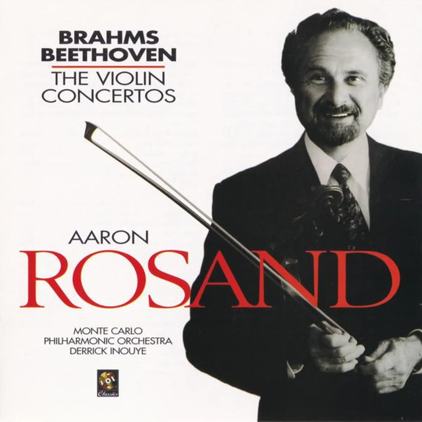 Aaron Rosand BEETHOVEN BRAHMS : VIOLIN CONCERTOS - AARON ROSTAND CD