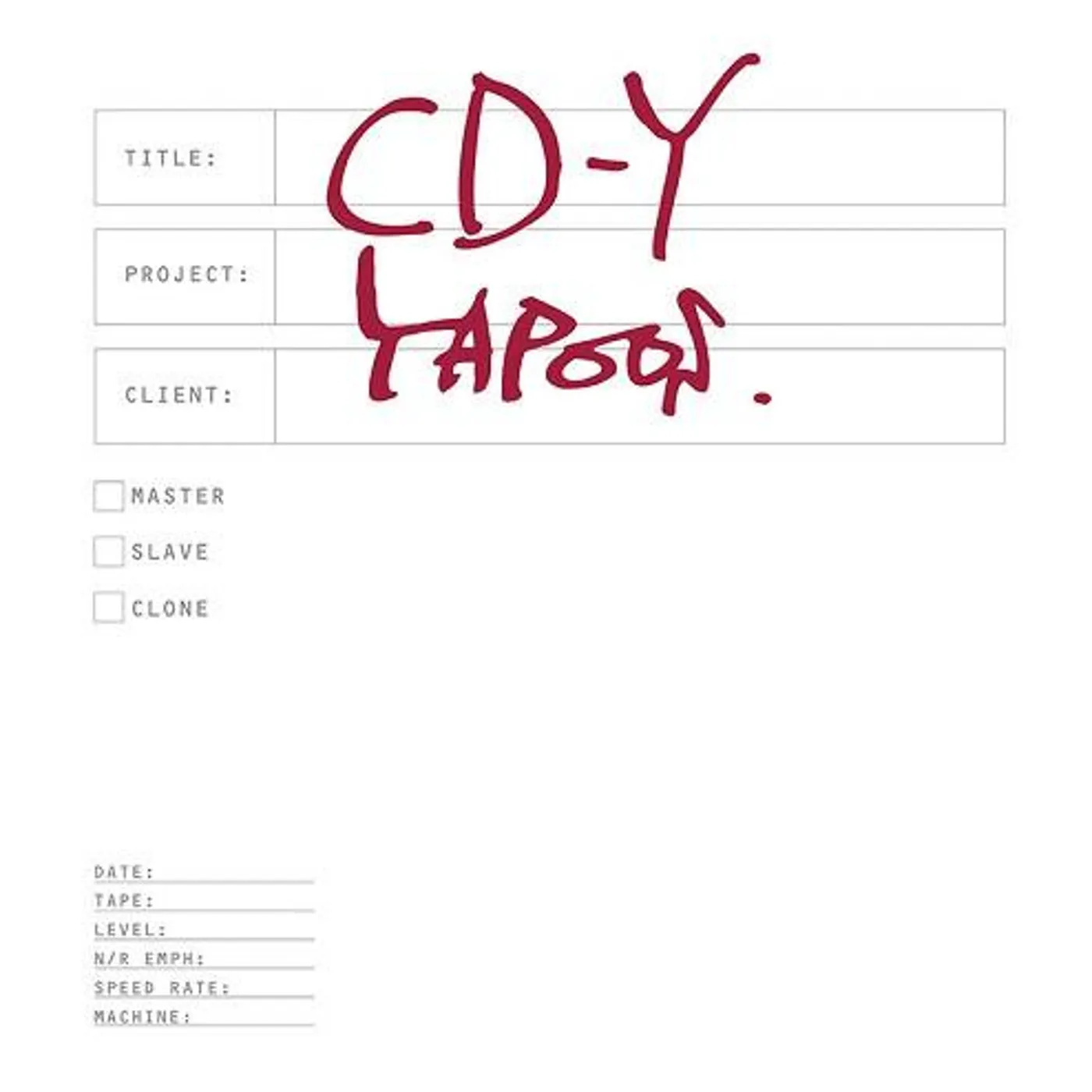 Yapoos CD-Y Vinyl Record