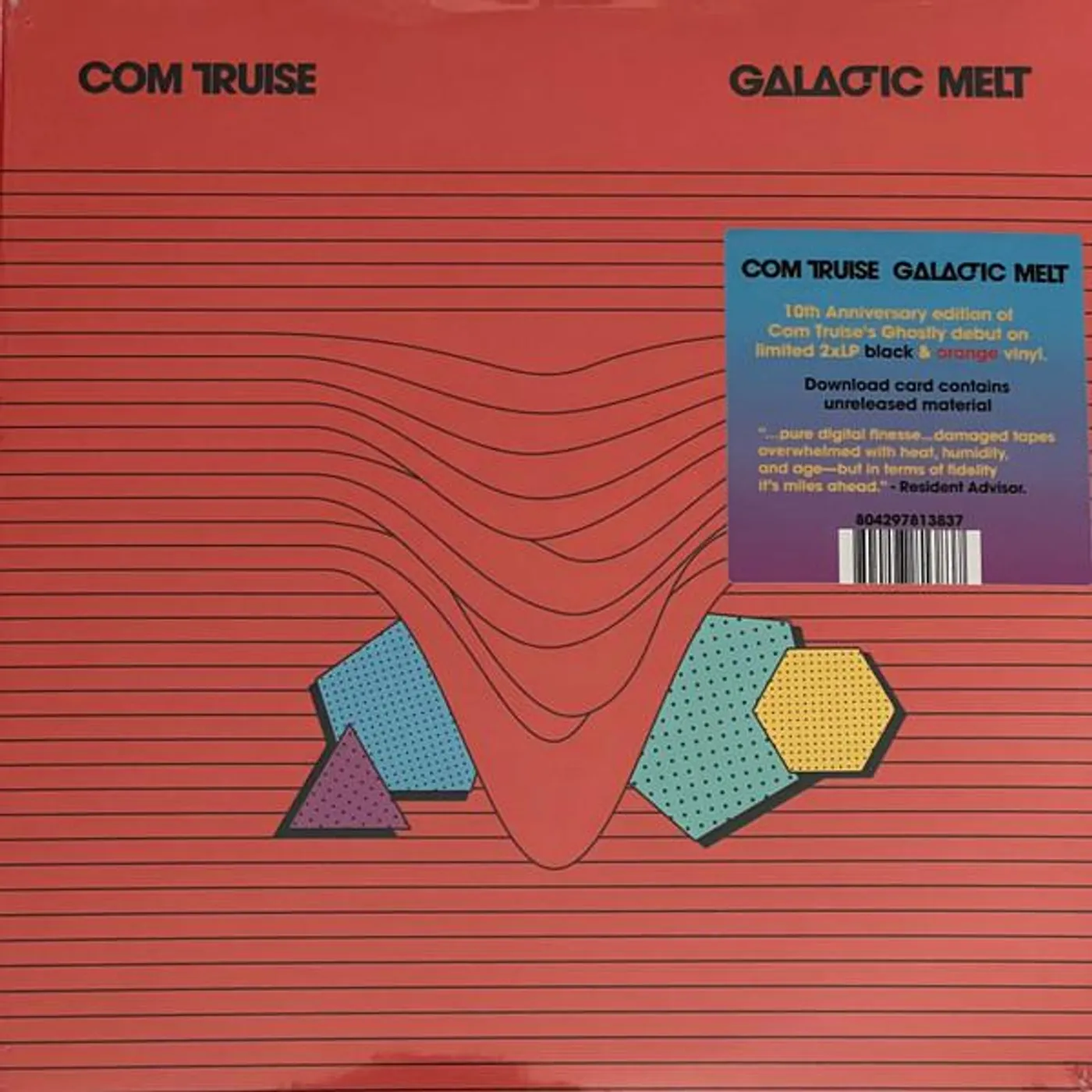 Com Truise Galactic Melt (10Th Anniversary Edition) (Black & Orange) Vinyl Record
