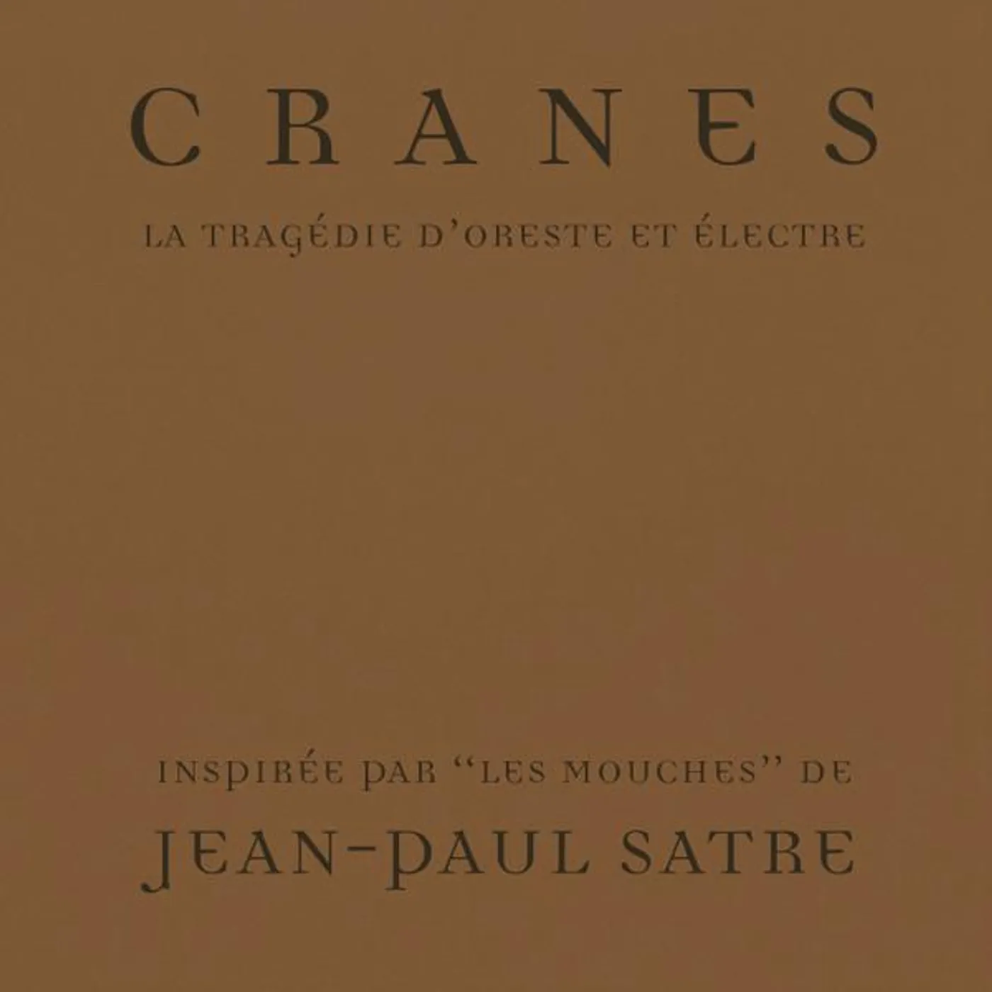 Cranes LA TRAGEDIE D'ORESTE ET ELECTRE (IMPORT) CD