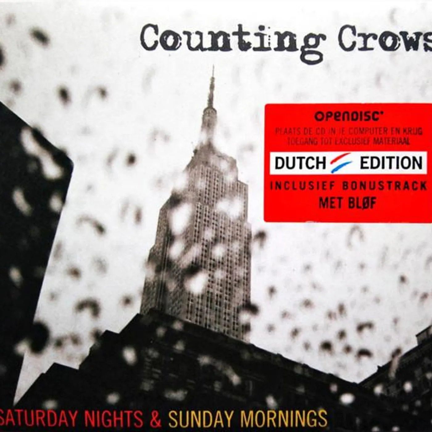 Counting Crows SATURDAY NIGHTS & SUNDAY MORNING CD