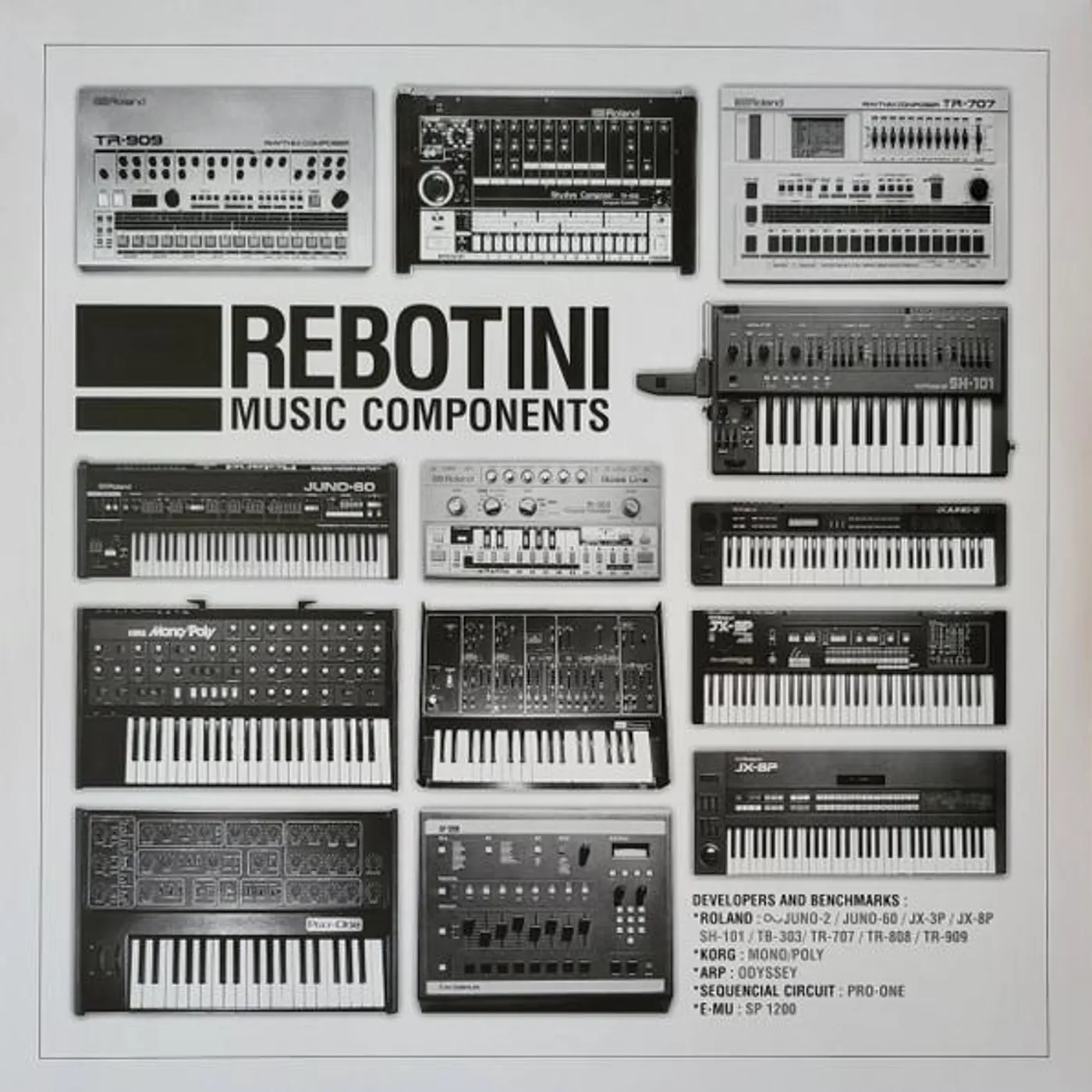 Arnaud Rebotini Music Components (2LP/1-White & 2-Black) Vinyl Record
