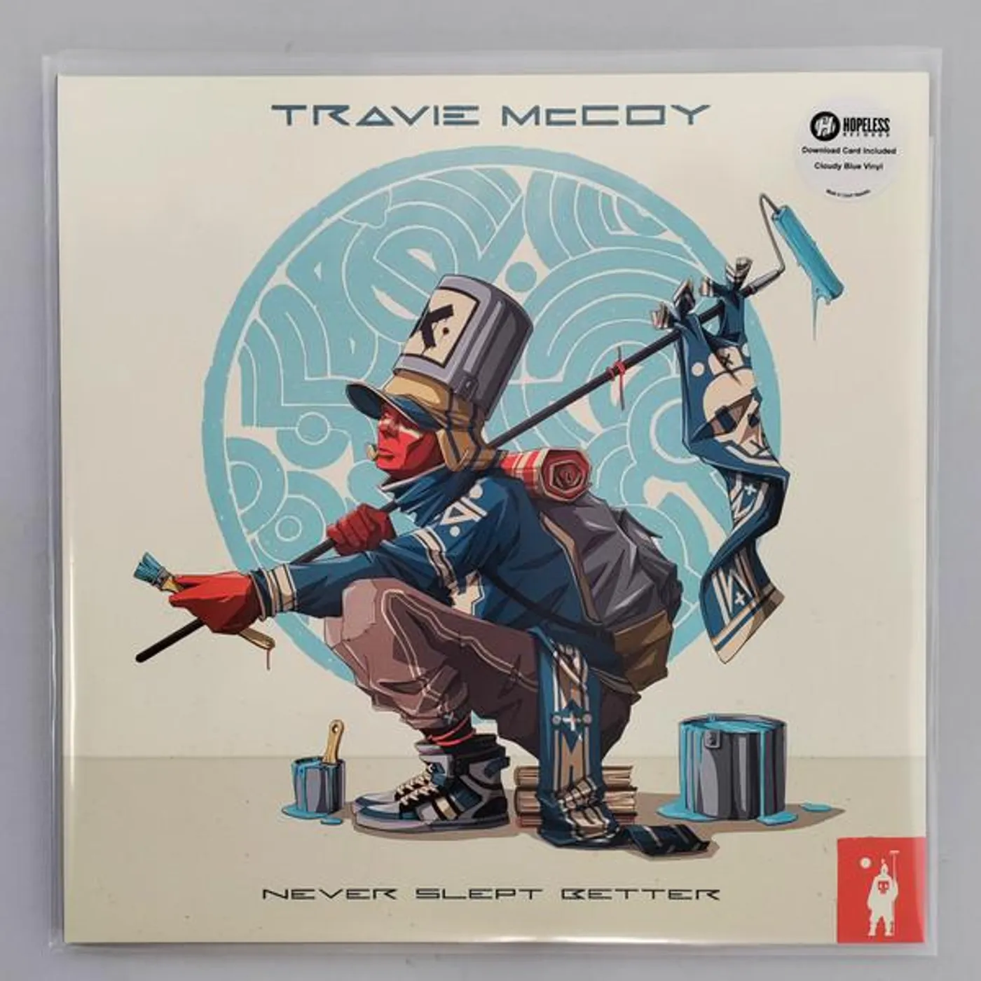 Travie McCoy NEVER SLEPT BETTER (BLUE VINYL) Vinyl Record