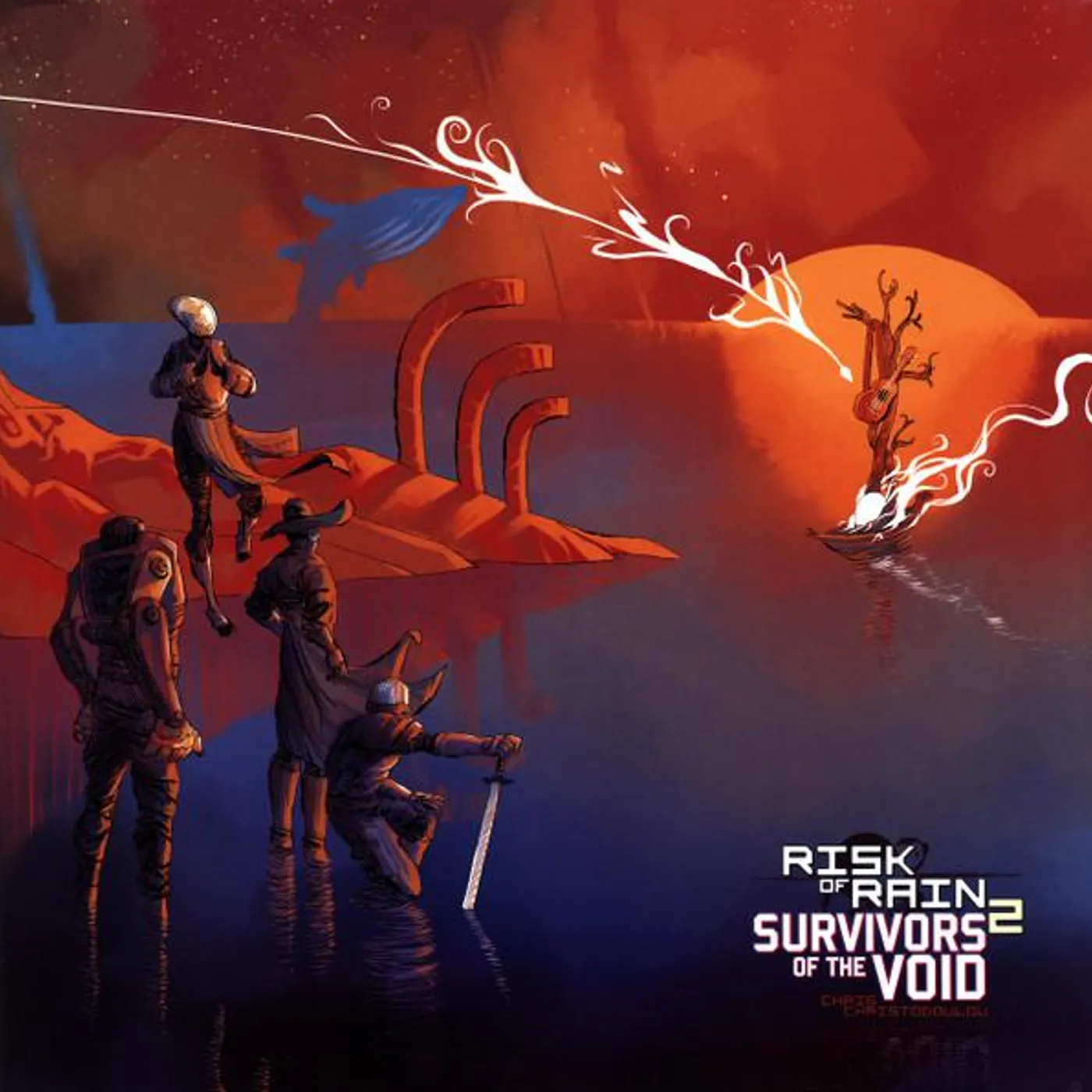 Chris Christodoulou RISK OF RAIN 2: SURVIVORS OF THE VOID Original Soundtrack (180G/PURPLE/VIOLET/WHITE MARBLED VINYL) Vinyl Record