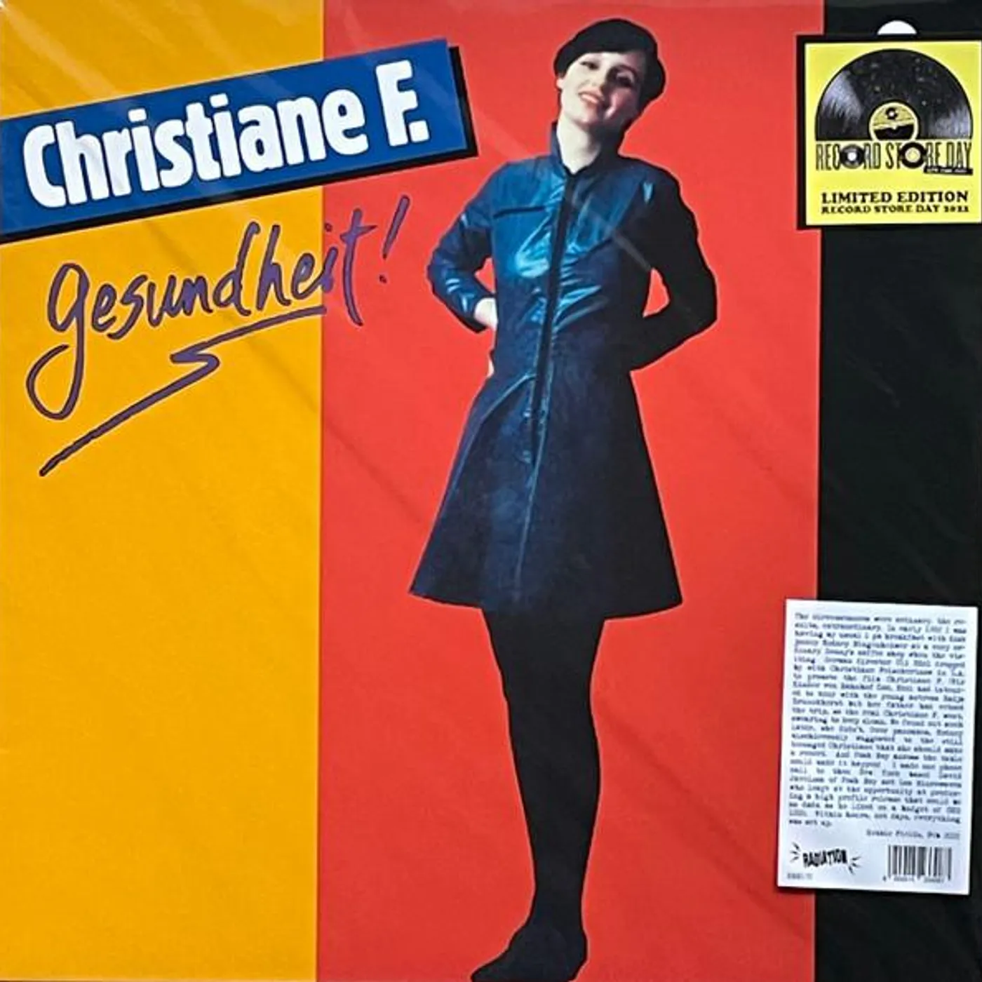 Christiane F. GESUNDHEIT Vinyl Record