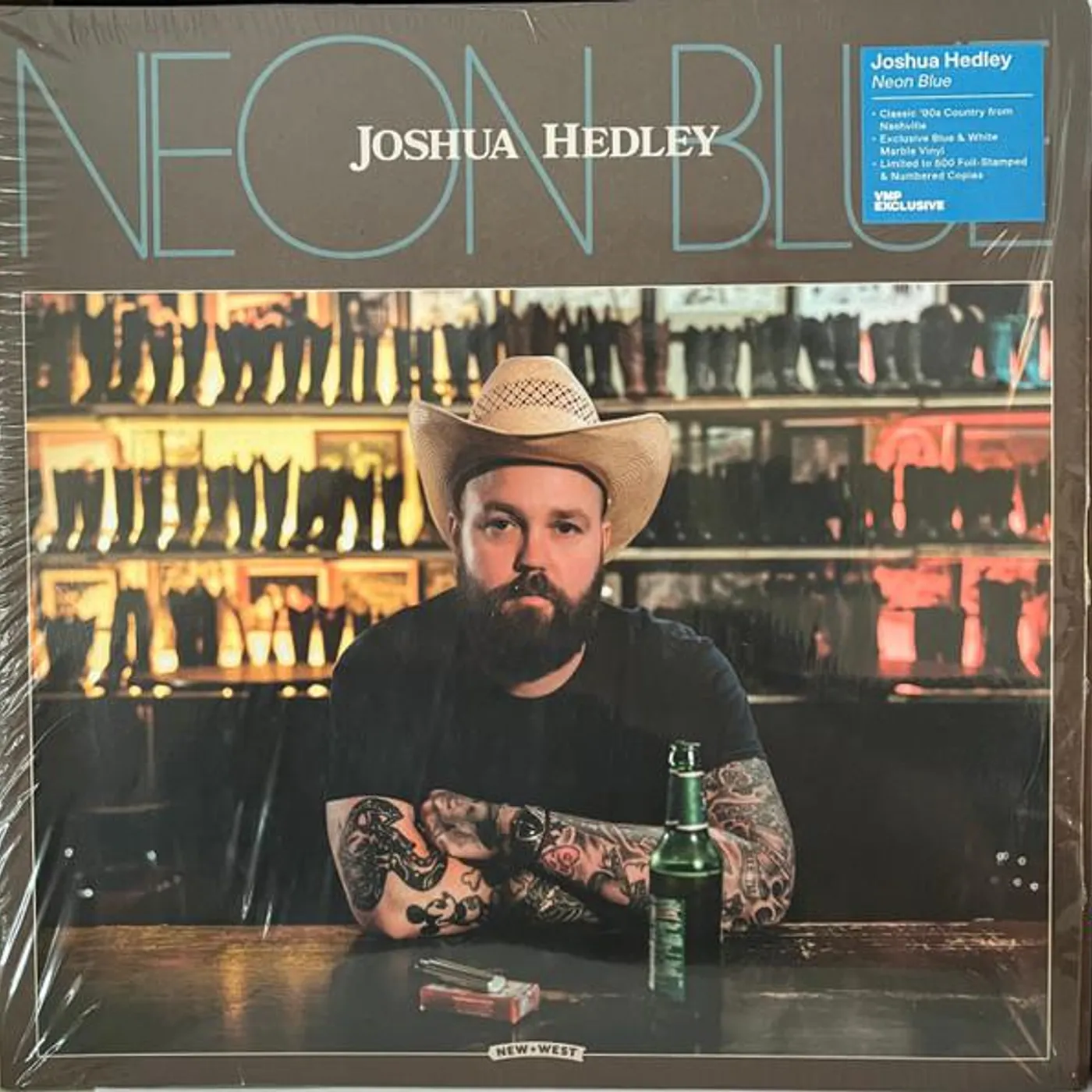 Joshua Hedley NEON BLUE Vinyl Record