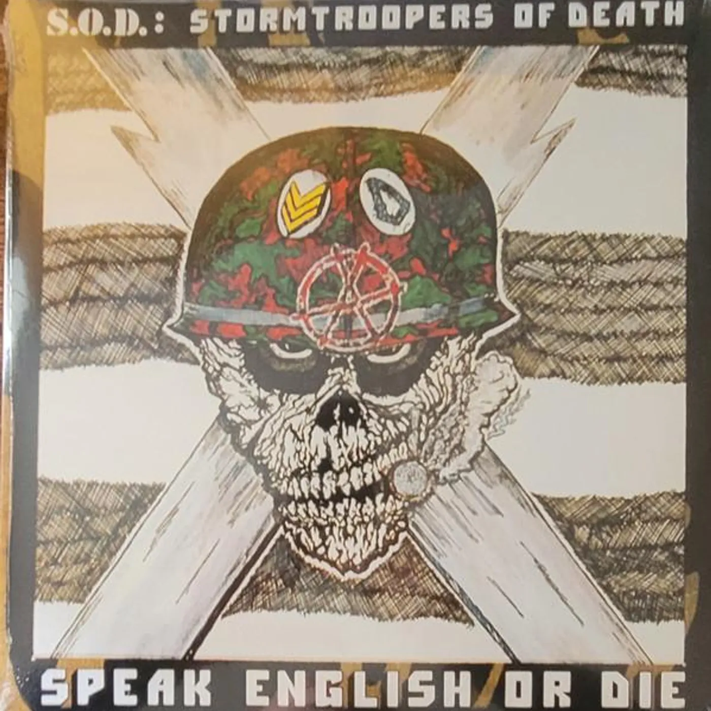 S.O.D. SPEAK ENGLISH OR DIE (OLIVE GREEN WITH RED SPLATTER VINYL) Vinyl Record
