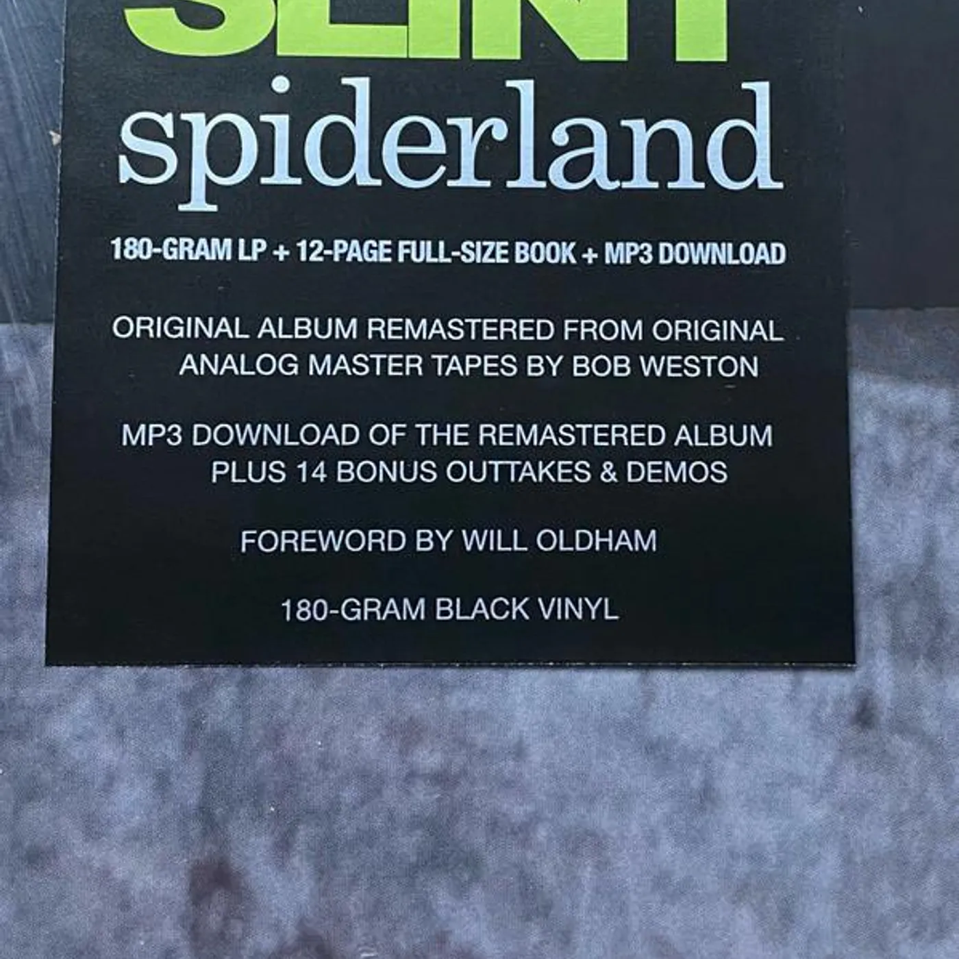 Slint Spiderland Vinyl Record